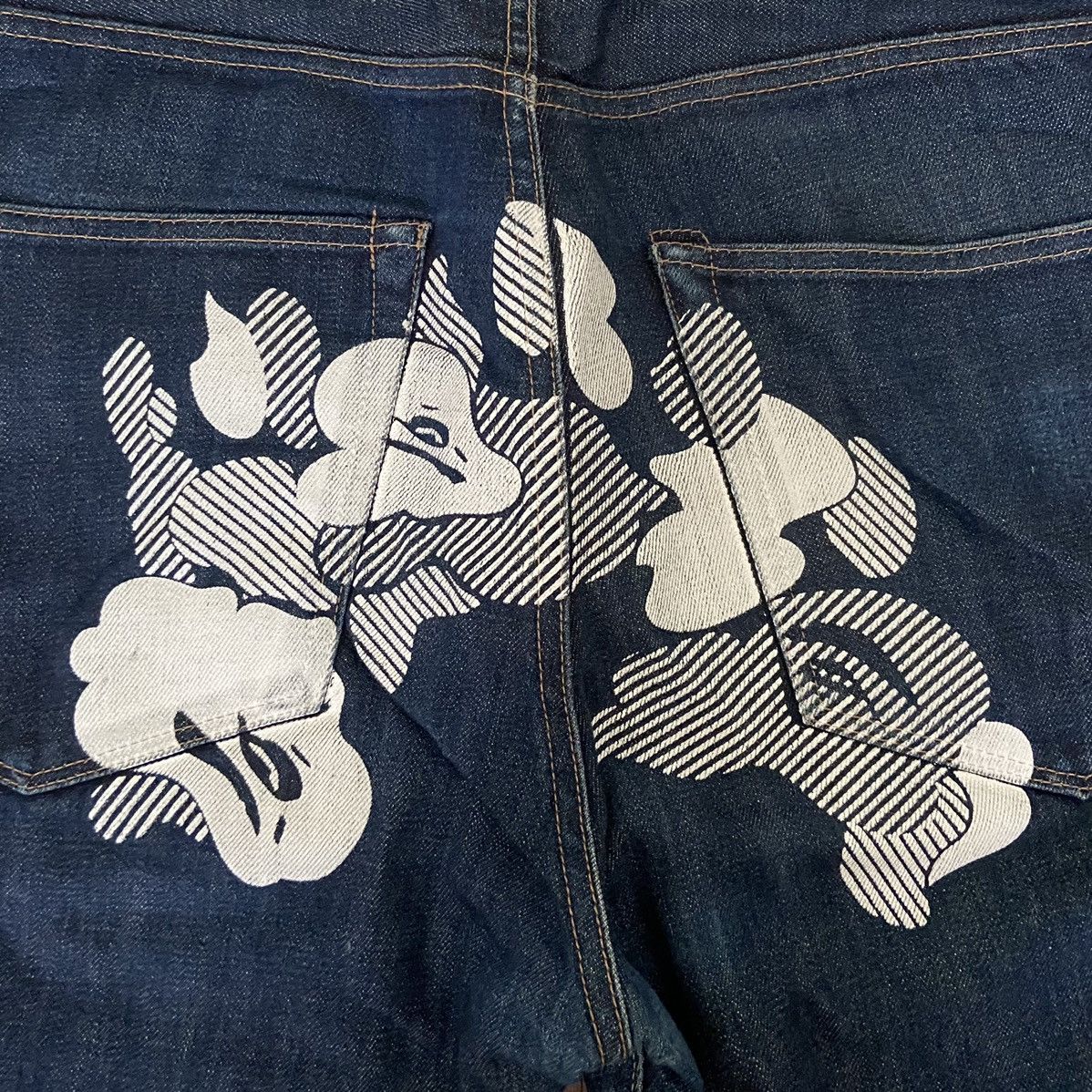 bape jeans / vintage / selvedge / camo