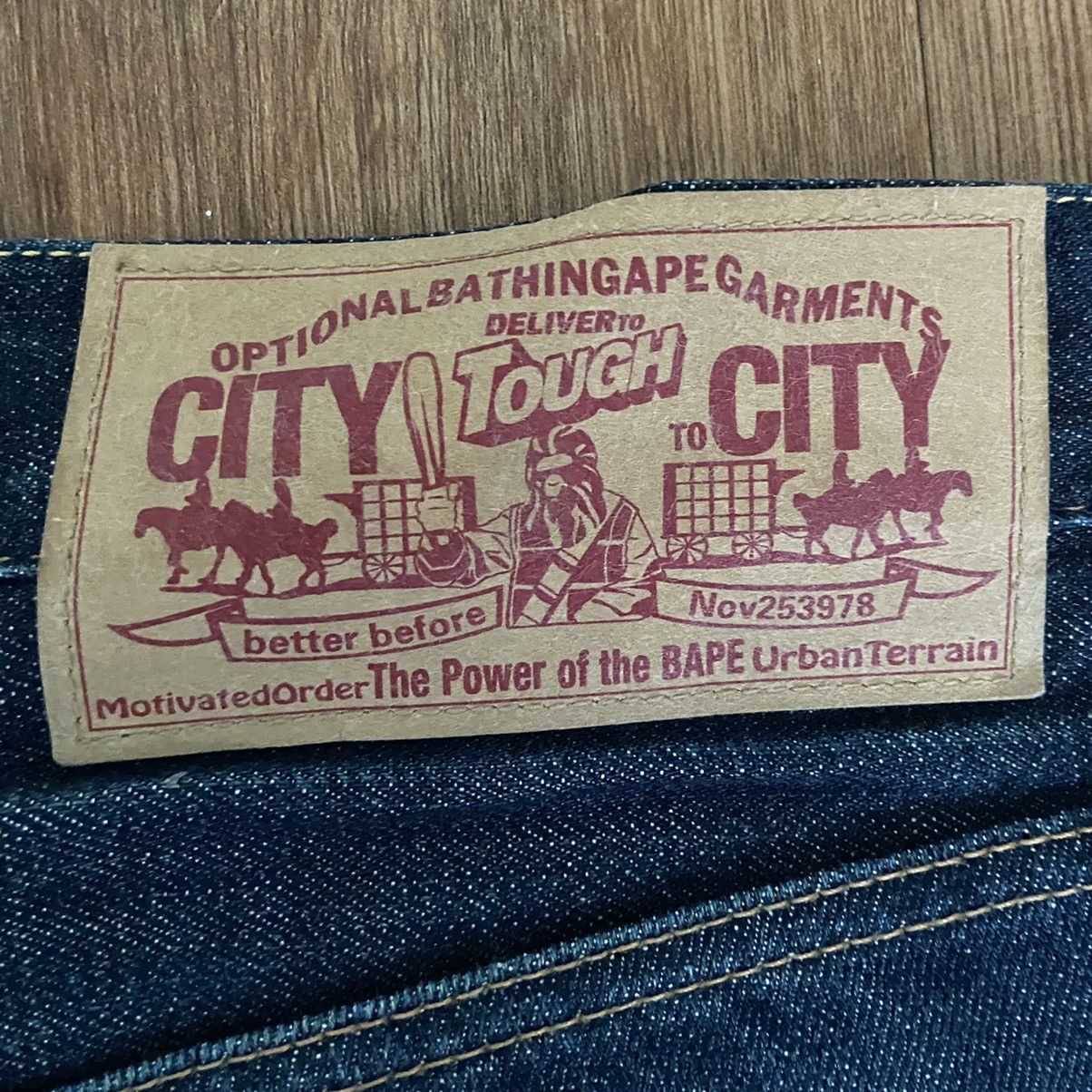 Bape bape jeans / vintage / selvedge / camo Size US 34 / EU 50 - 5 Thumbnail