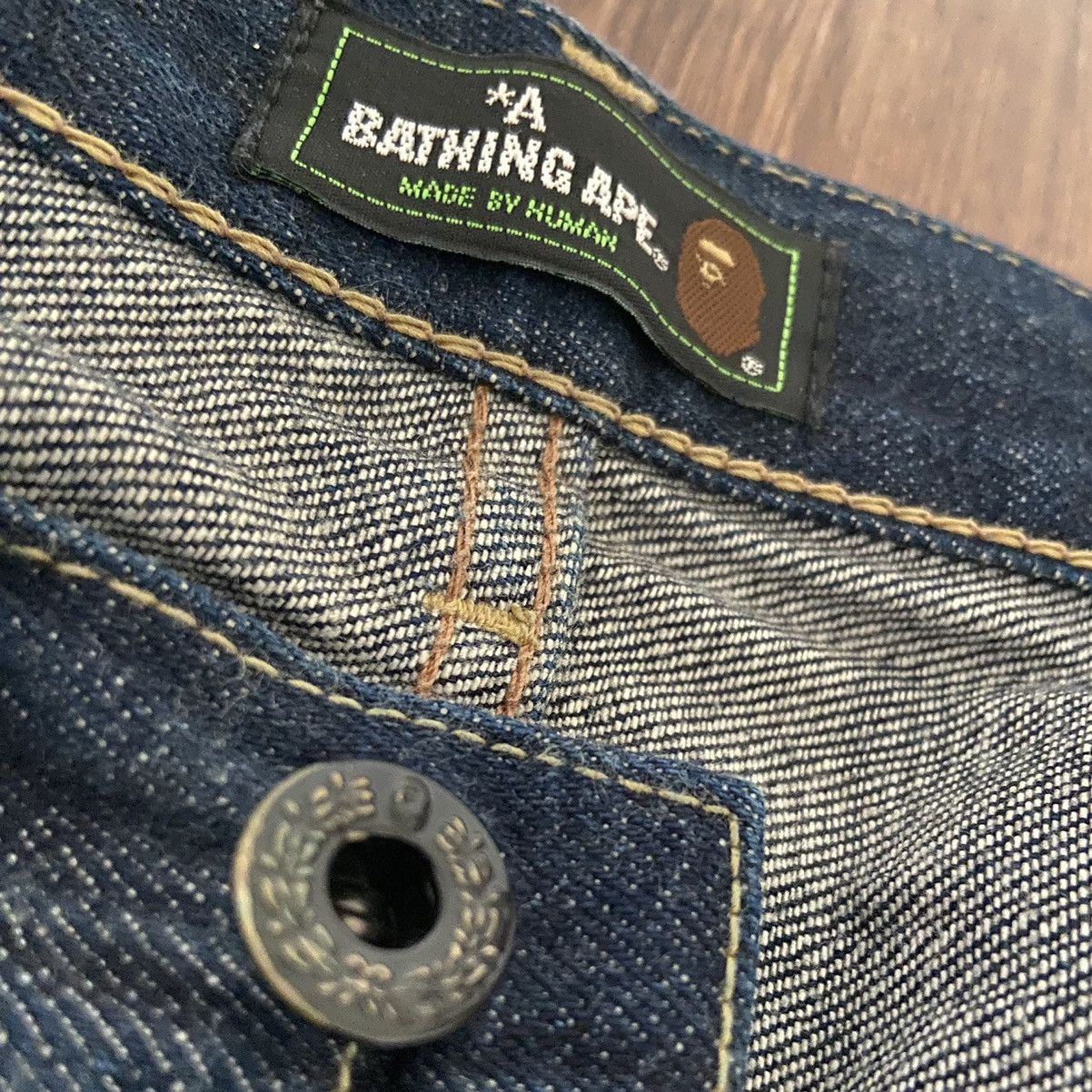 Bape bape jeans / vintage / selvedge / camo Size US 34 / EU 50 - 7 Thumbnail