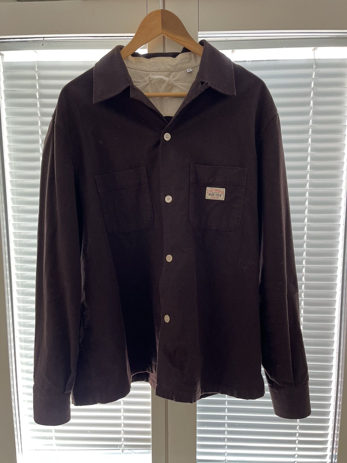 wholesale US online store Stussy X Our Legacy Brown Heusen Shirt |  www.fcbsudan.com