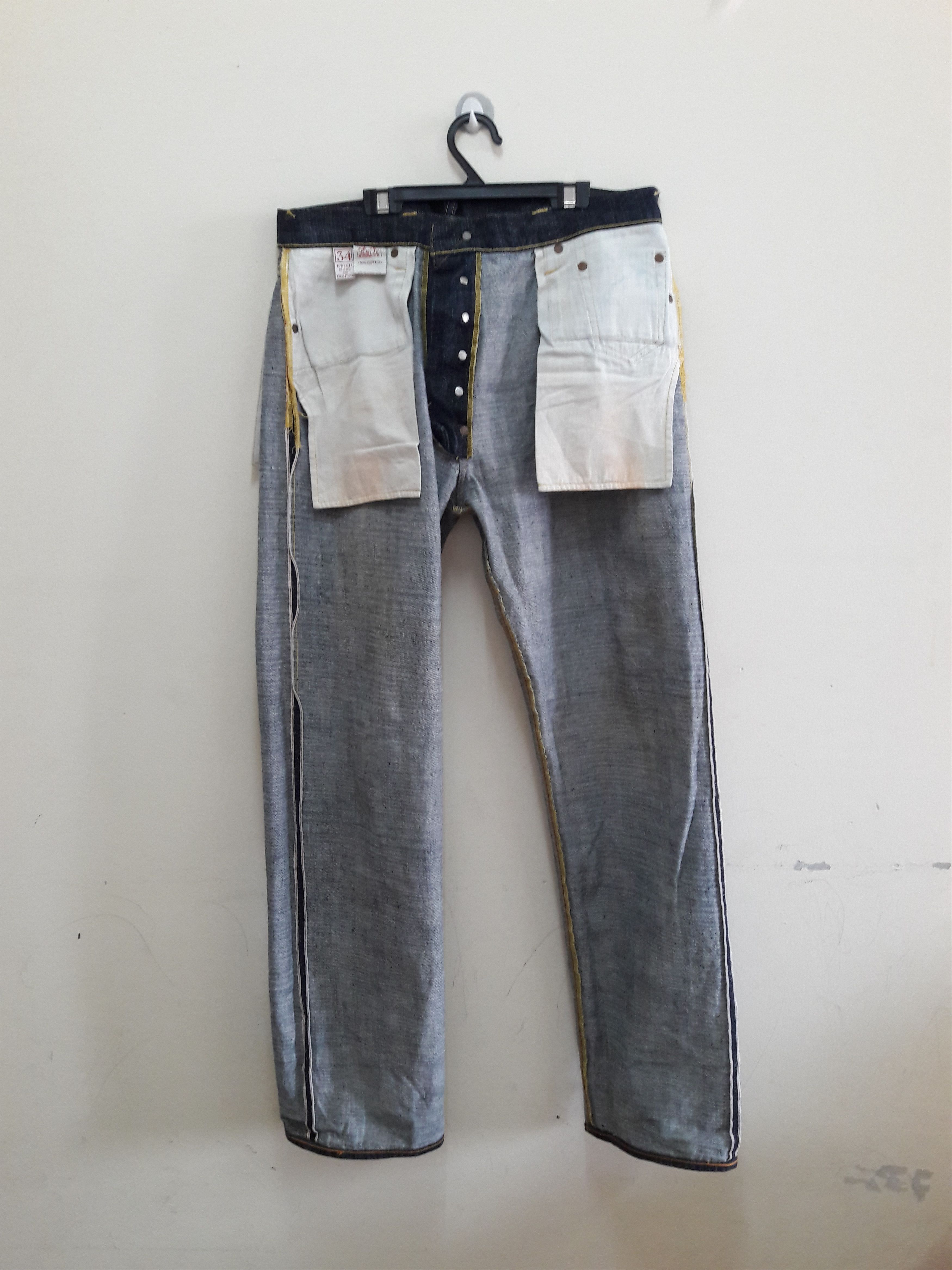 Evisu Evisu Daicock smile pocket Lot0070 X Calvin Leong by Yamane Size US 34 / EU 50 - 4 Thumbnail