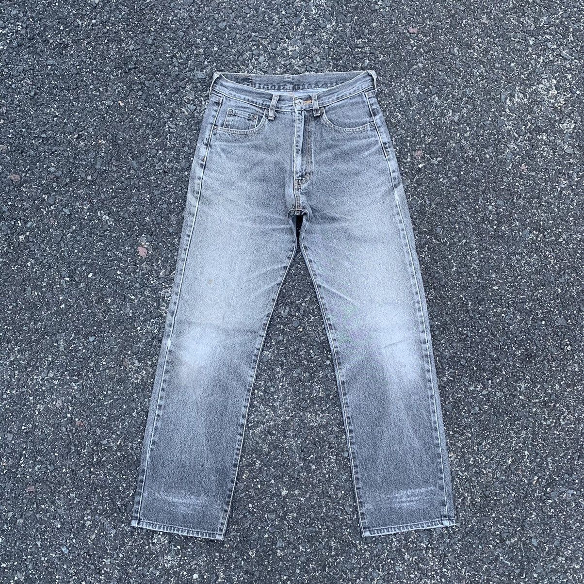 Edition Japan Vintage WAREHOUSE Jeans Black Wash Faded Denim Pants W27 Size US 27 - 1 Thumbnail