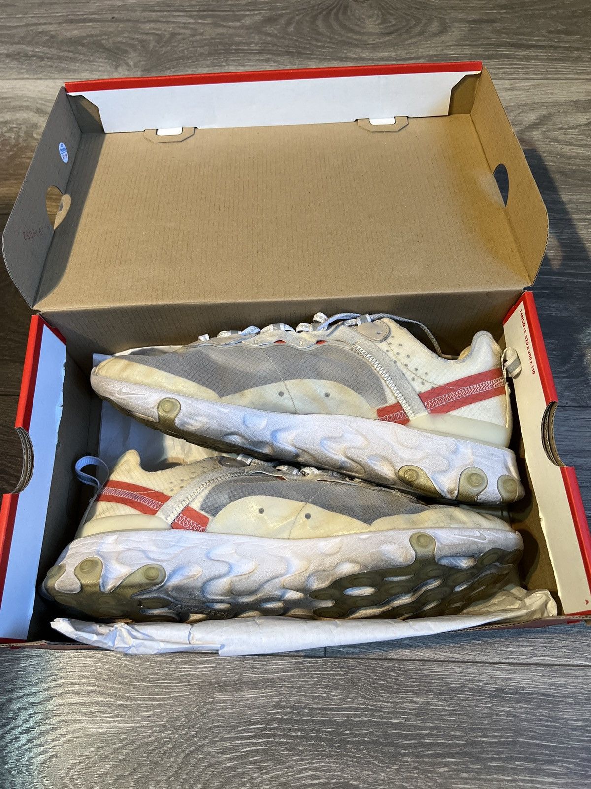 Nike Nike element react 87 light bone Size US 9.5 / EU 42-43 - 2 Thumbnail