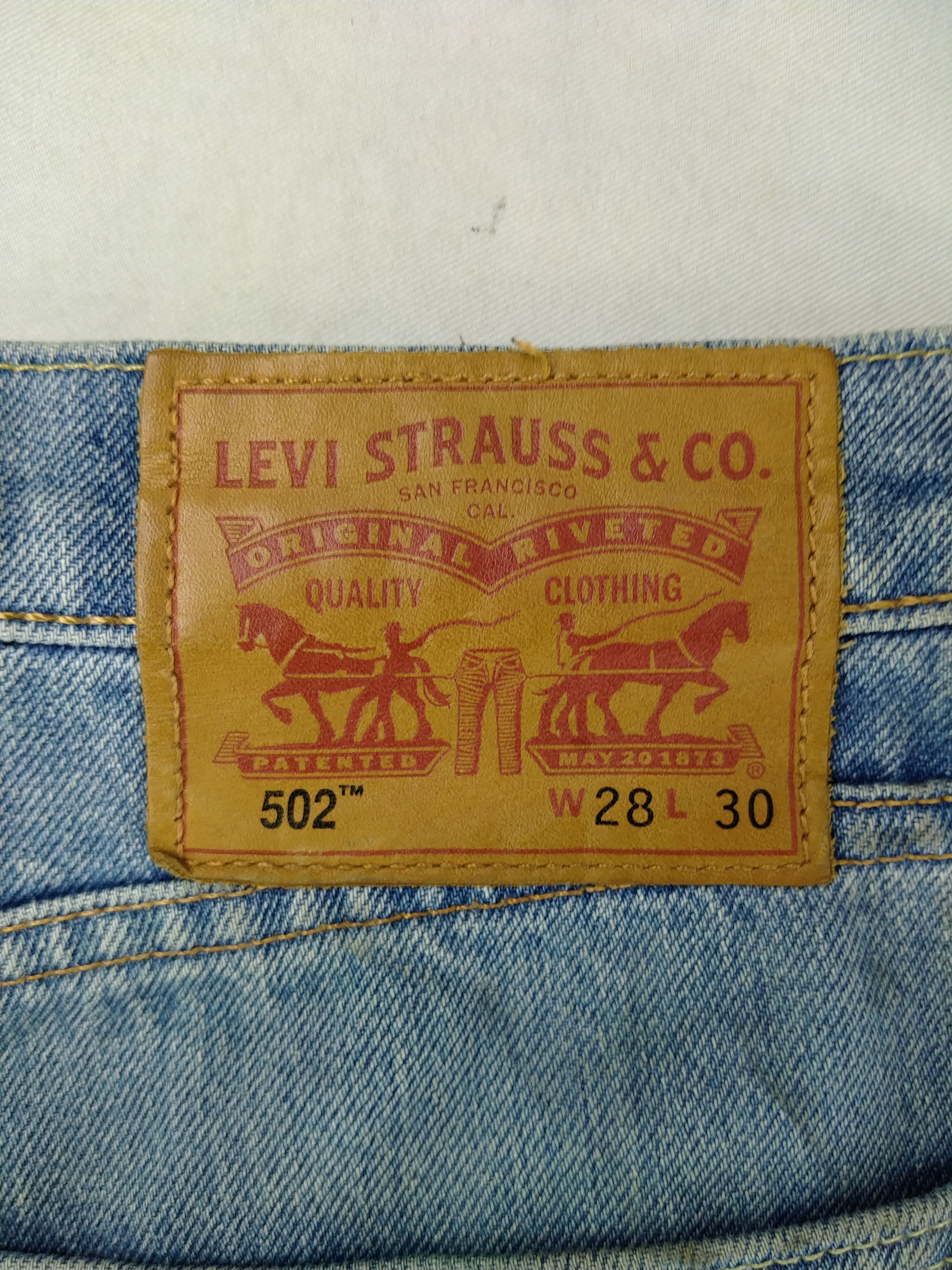 Levi's Vintage Levi's 502 Light Wash Denim 31x28.5 -JN152 Size US 31 - 14 Thumbnail