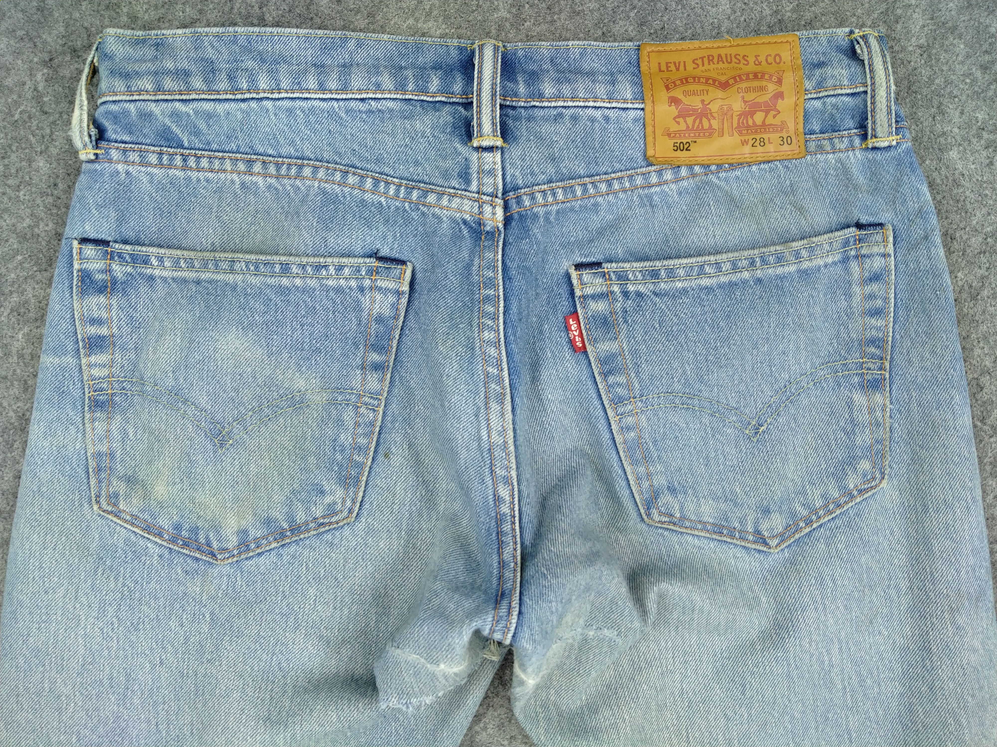 Levi's Vintage Levi's 502 Light Wash Denim 31x28.5 -JN152 Size US 31 - 4 Thumbnail
