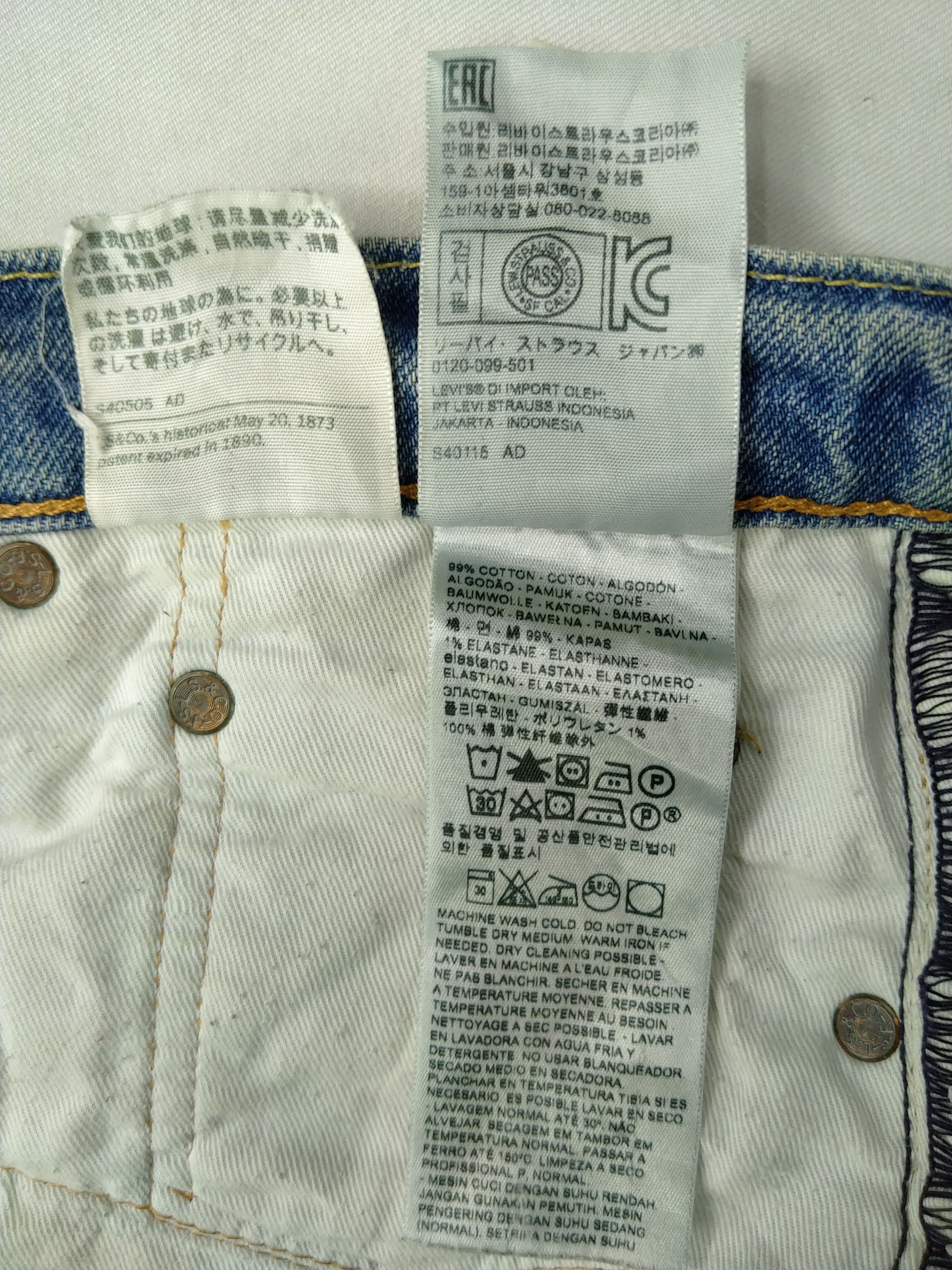 Levi's Vintage Levi's 502 Light Wash Denim 31x28.5 -JN152 Size US 31 - 12 Thumbnail
