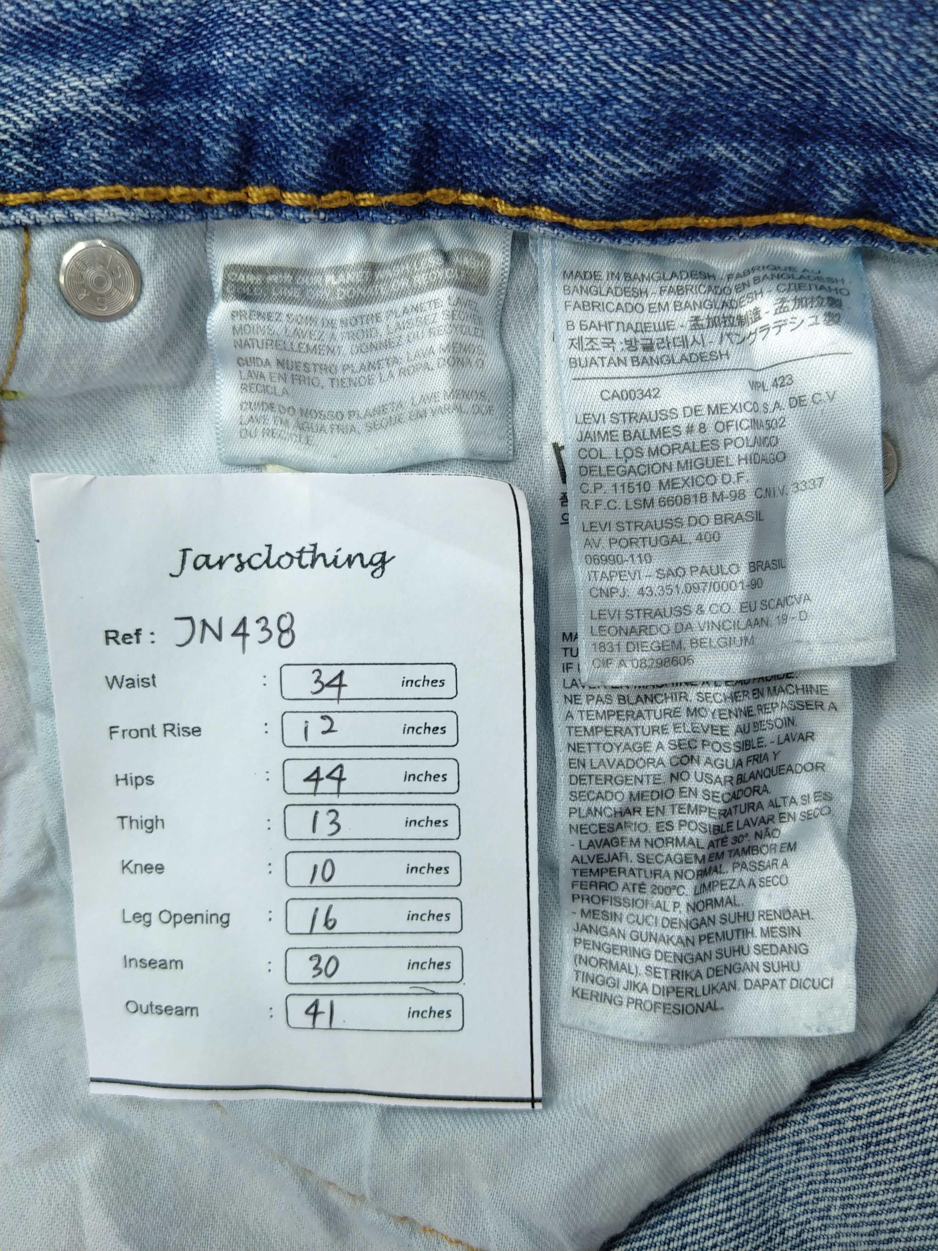 Levi's Faded Blue Levi's 550 Denim 34x30 -JN438 Size US 34 / EU 50 - 9 Thumbnail