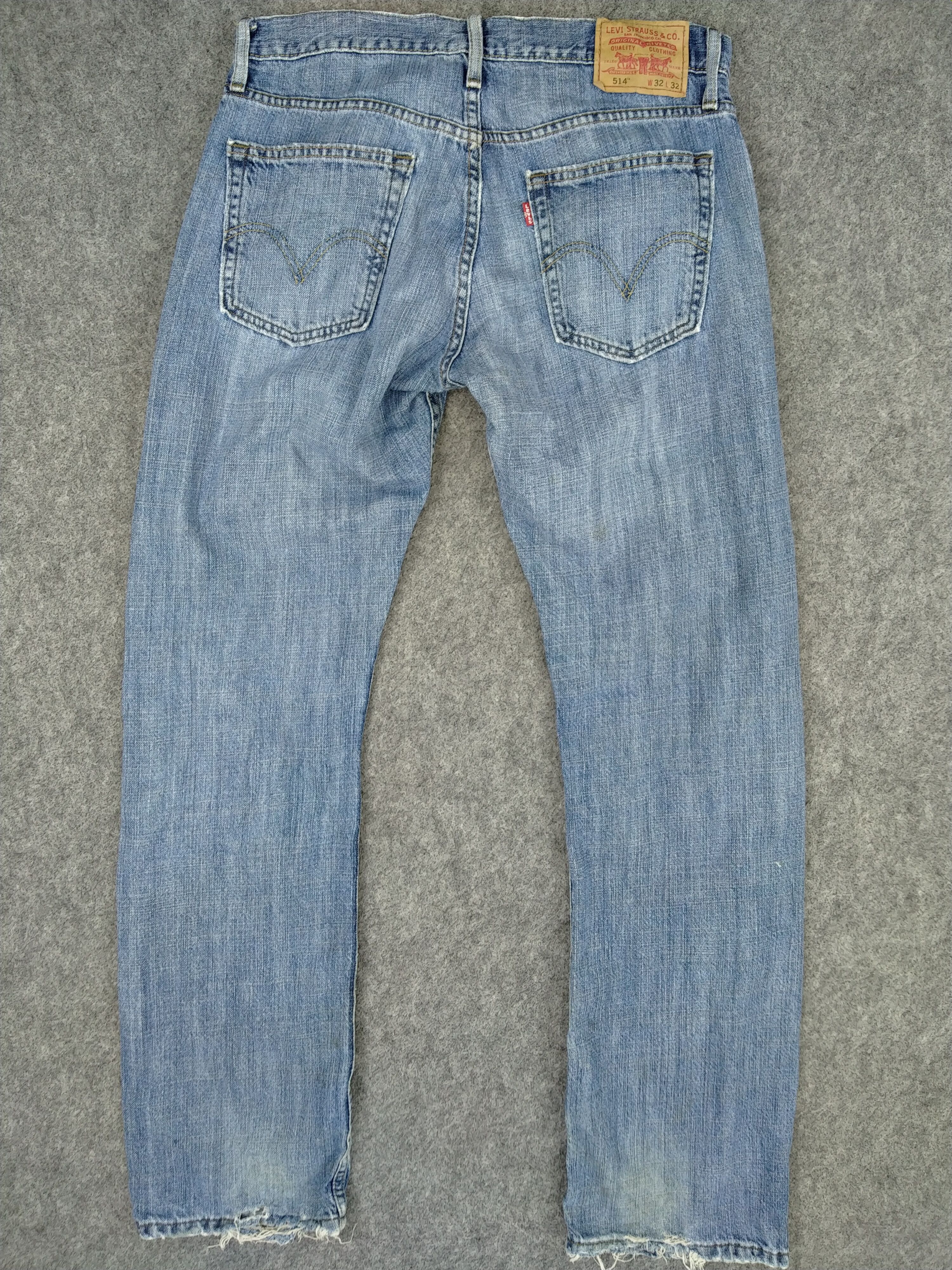 Levi's Distressed Vintage Levi's 514 Slim Straight Denim -JN407 Size US 32 / EU 48 - 2 Thumbnail
