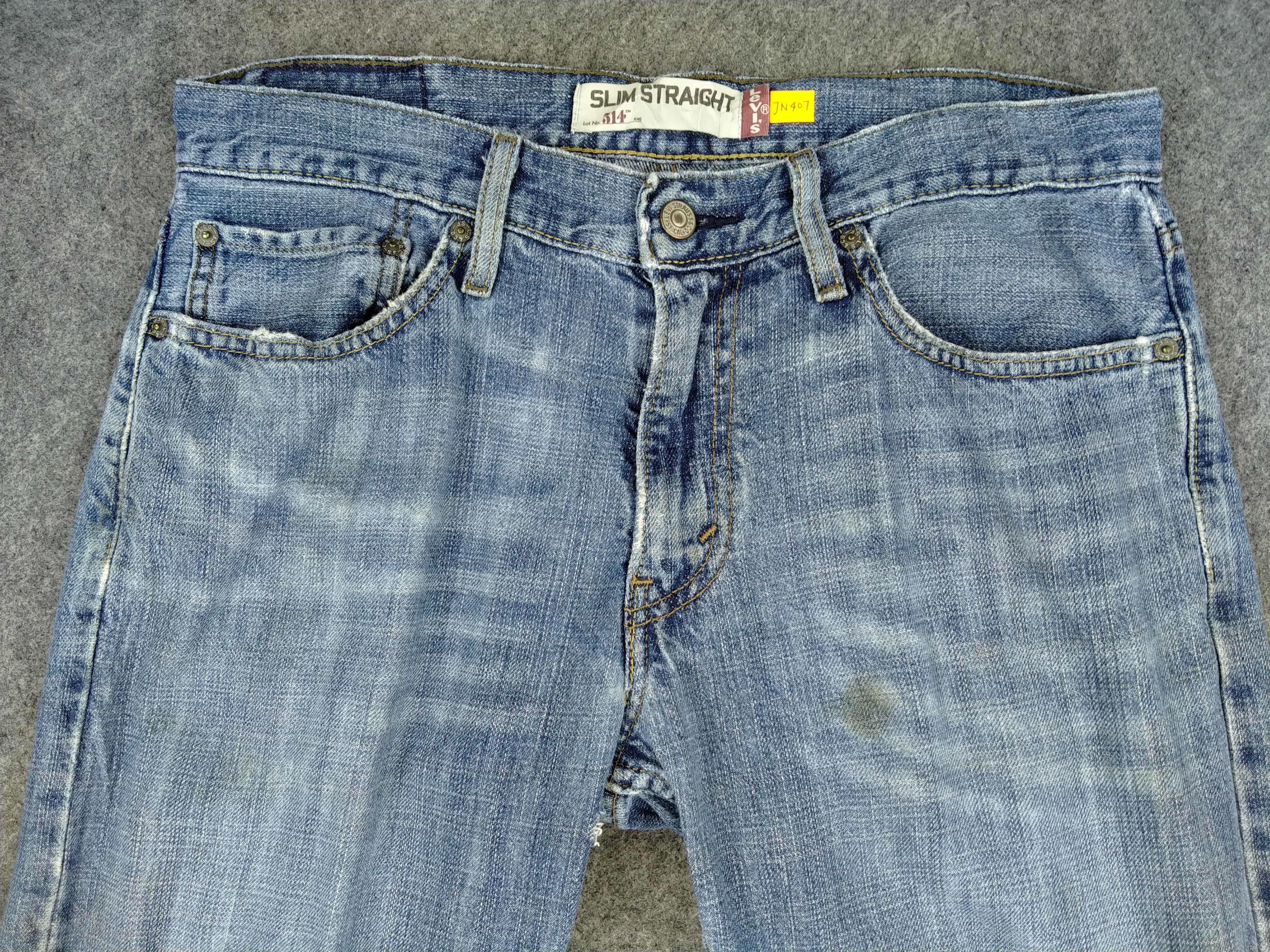 Levi's Distressed Vintage Levi's 514 Slim Straight Denim -JN407 Size US 32 / EU 48 - 3 Thumbnail