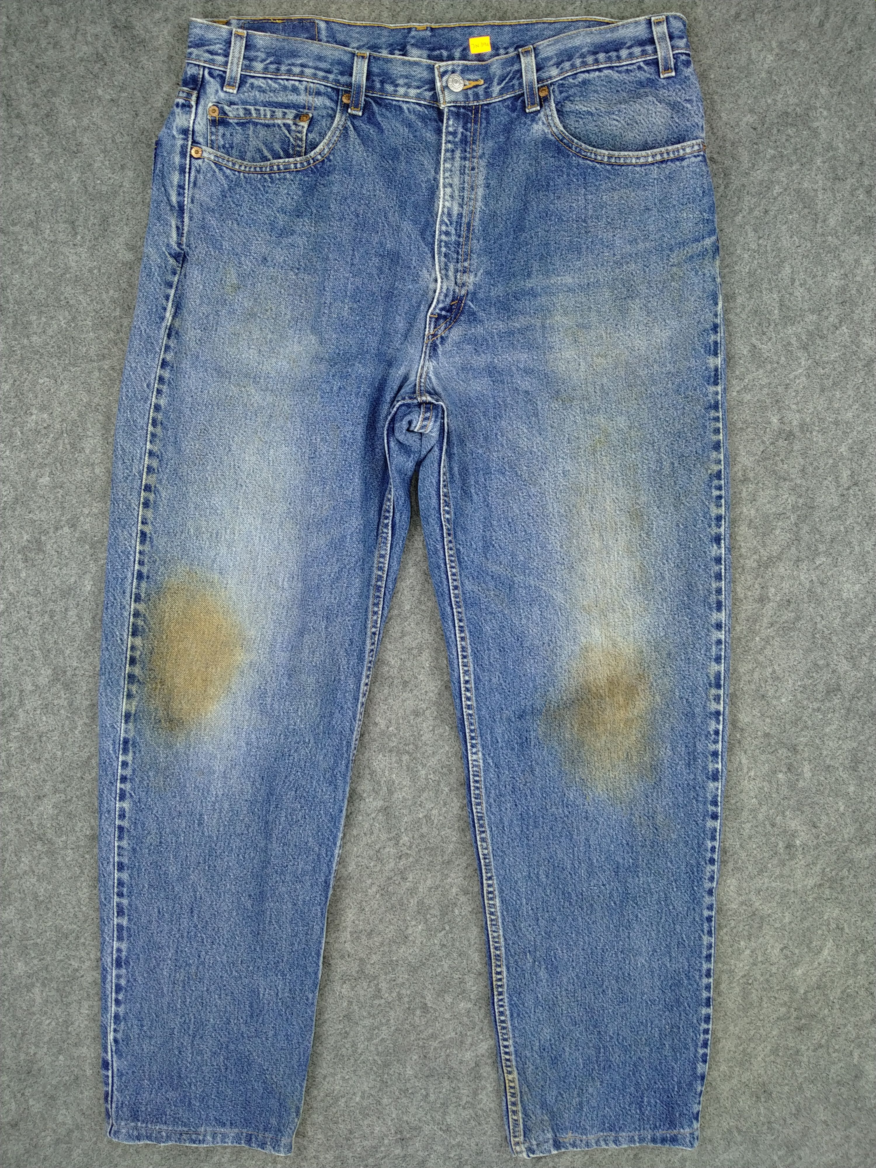 Levi's Dirty Blue Vintage Levi's 550 Relaxed Fit Denim -JN391 Size US 37 - 1 Thumbnail
