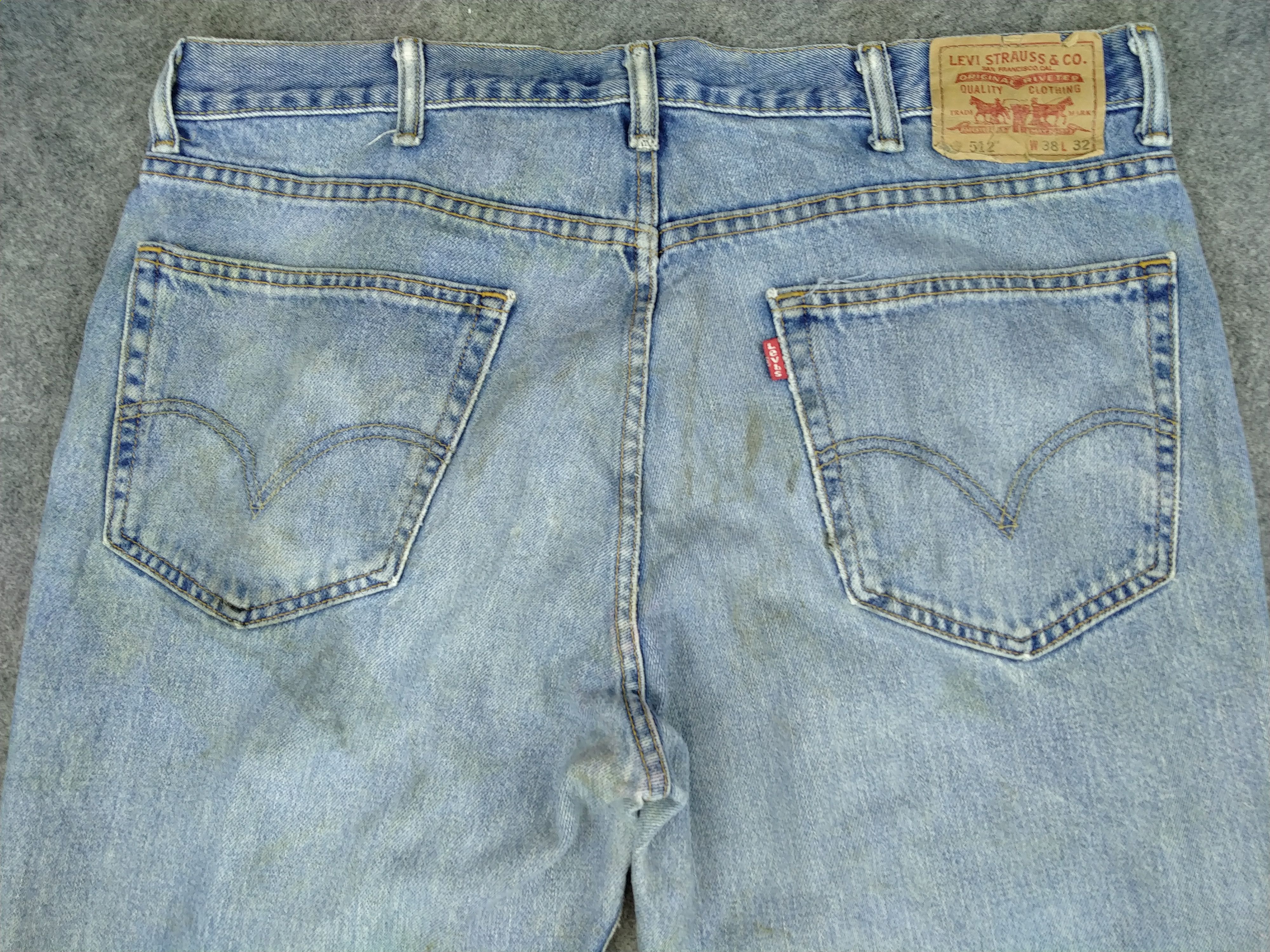 Levi's Faded Blue Vintage Levi's 512 Slim Fit Denim 38x32 -JN634 Size US 38 / EU 54 - 4 Thumbnail