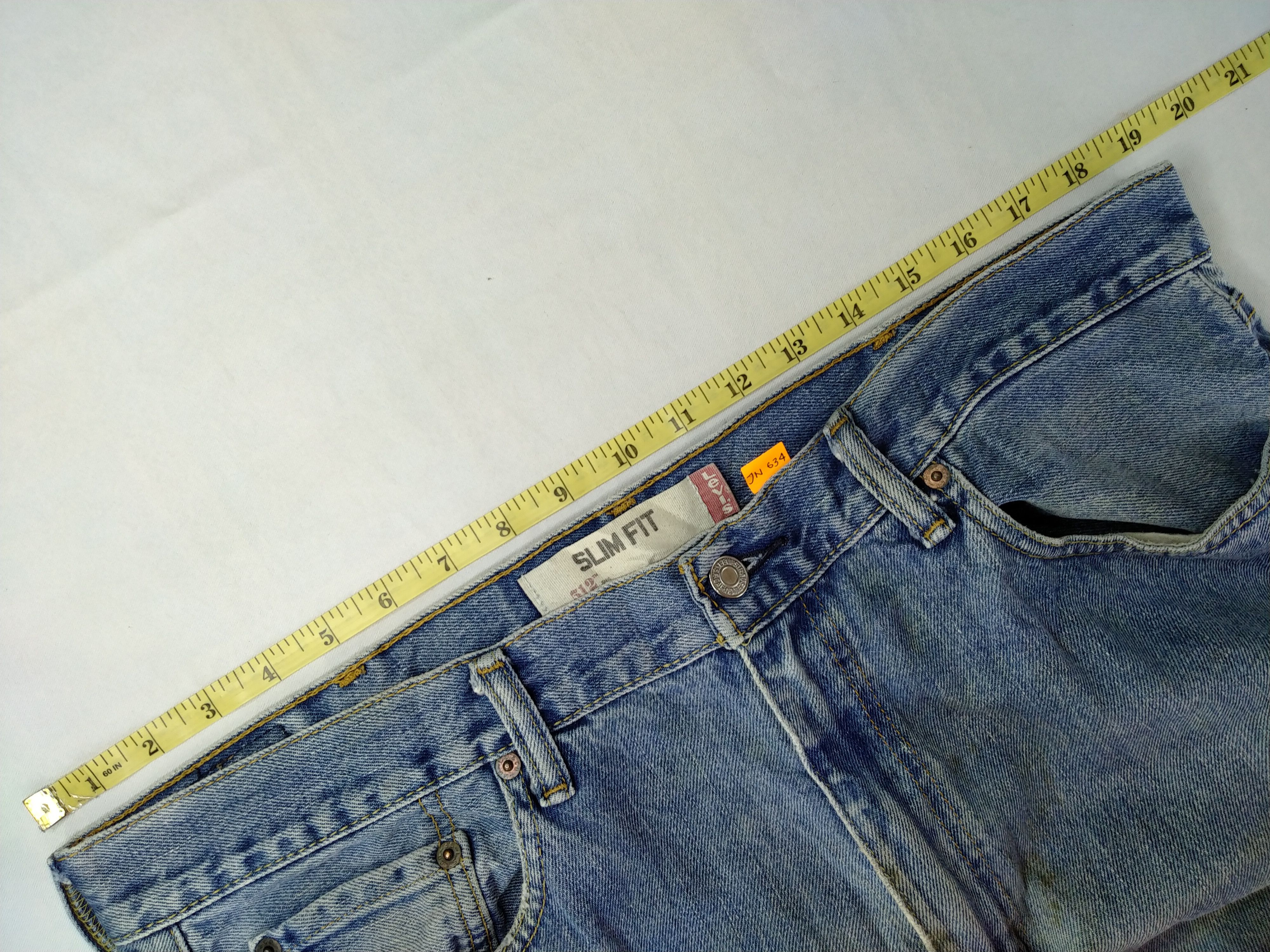 Levi's Faded Blue Vintage Levi's 512 Slim Fit Denim 38x32 -JN634 Size US 38 / EU 54 - 9 Thumbnail