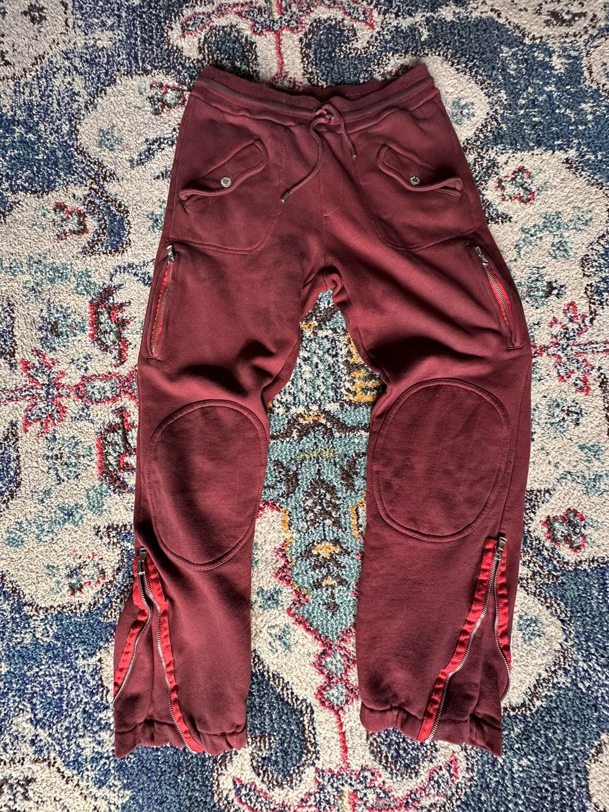 Dolce & Gabbana OVERDYED D&G BIKER SWEATPANTS Size US 32 / EU 48 - 1 Thumbnail