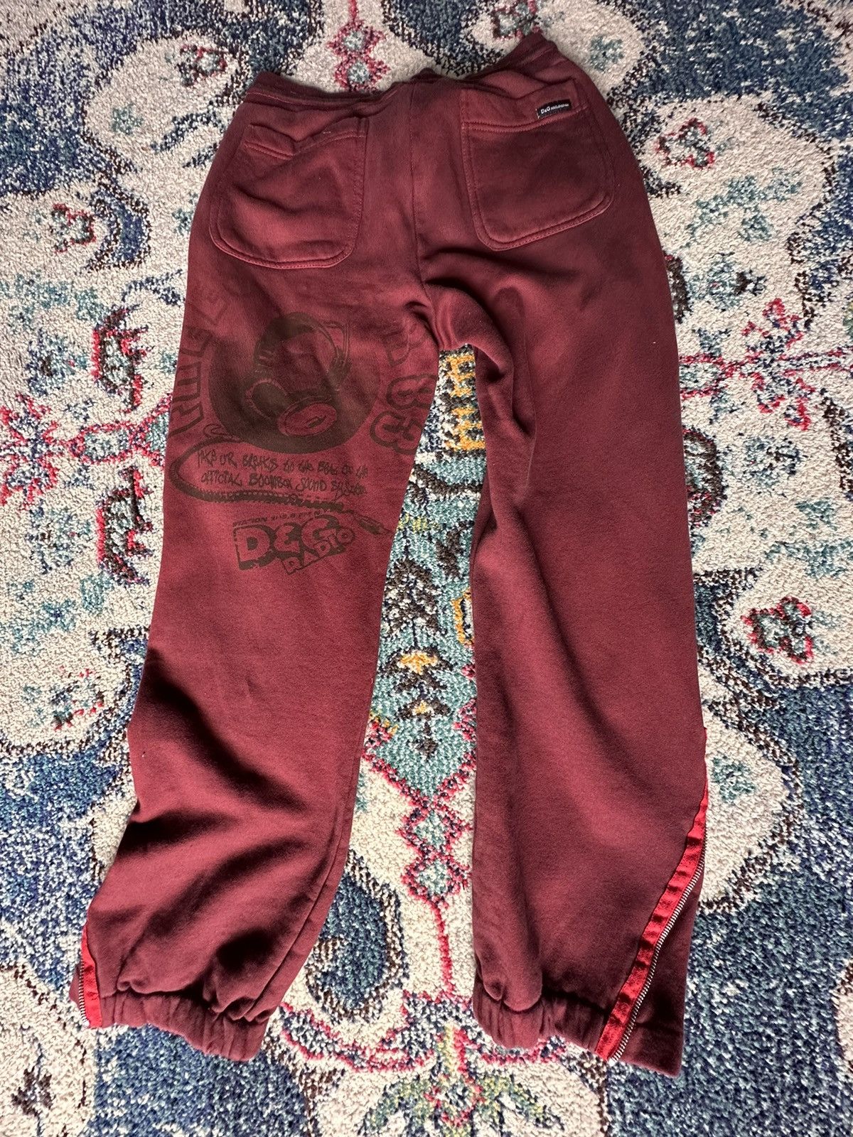 Dolce & Gabbana OVERDYED D&G BIKER SWEATPANTS Size US 32 / EU 48 - 2 Thumbnail