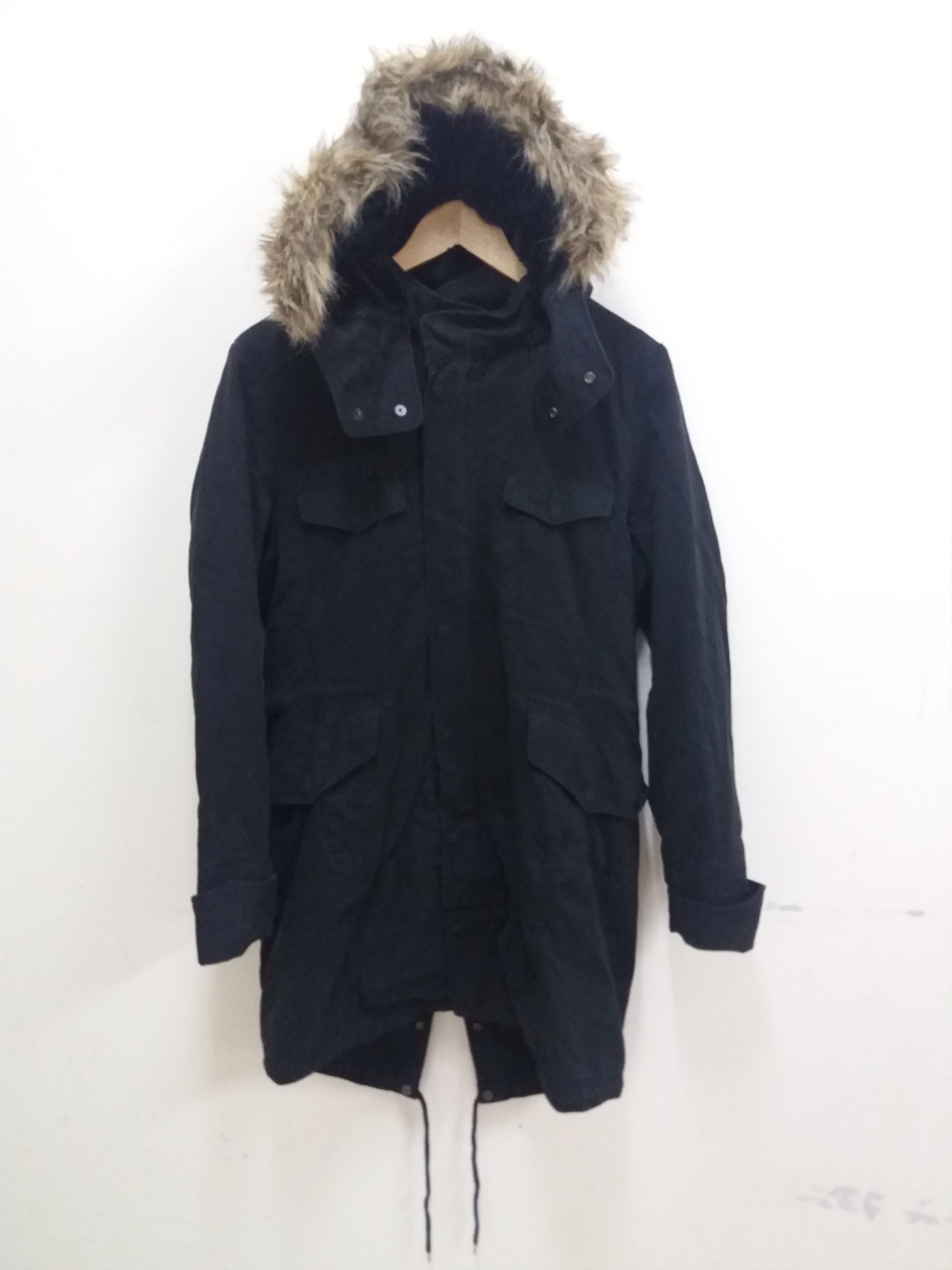 Japanese Brand Takeo Kikuchi parkas/ long jacket with fur hooded size 2 Size US M / EU 48-50 / 2 - 1 Thumbnail