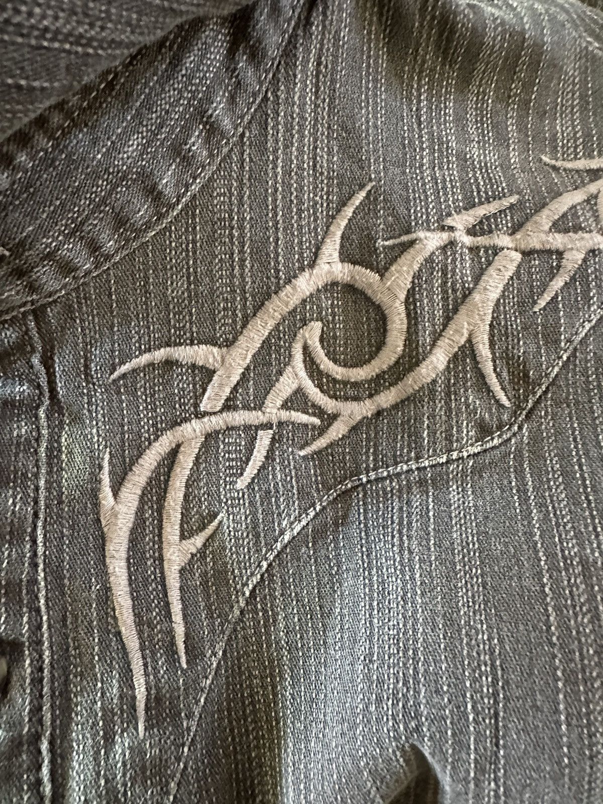 トップス TORNADO MART tribal design denim shirt TORNADO MART tribal design denim shirt トップス