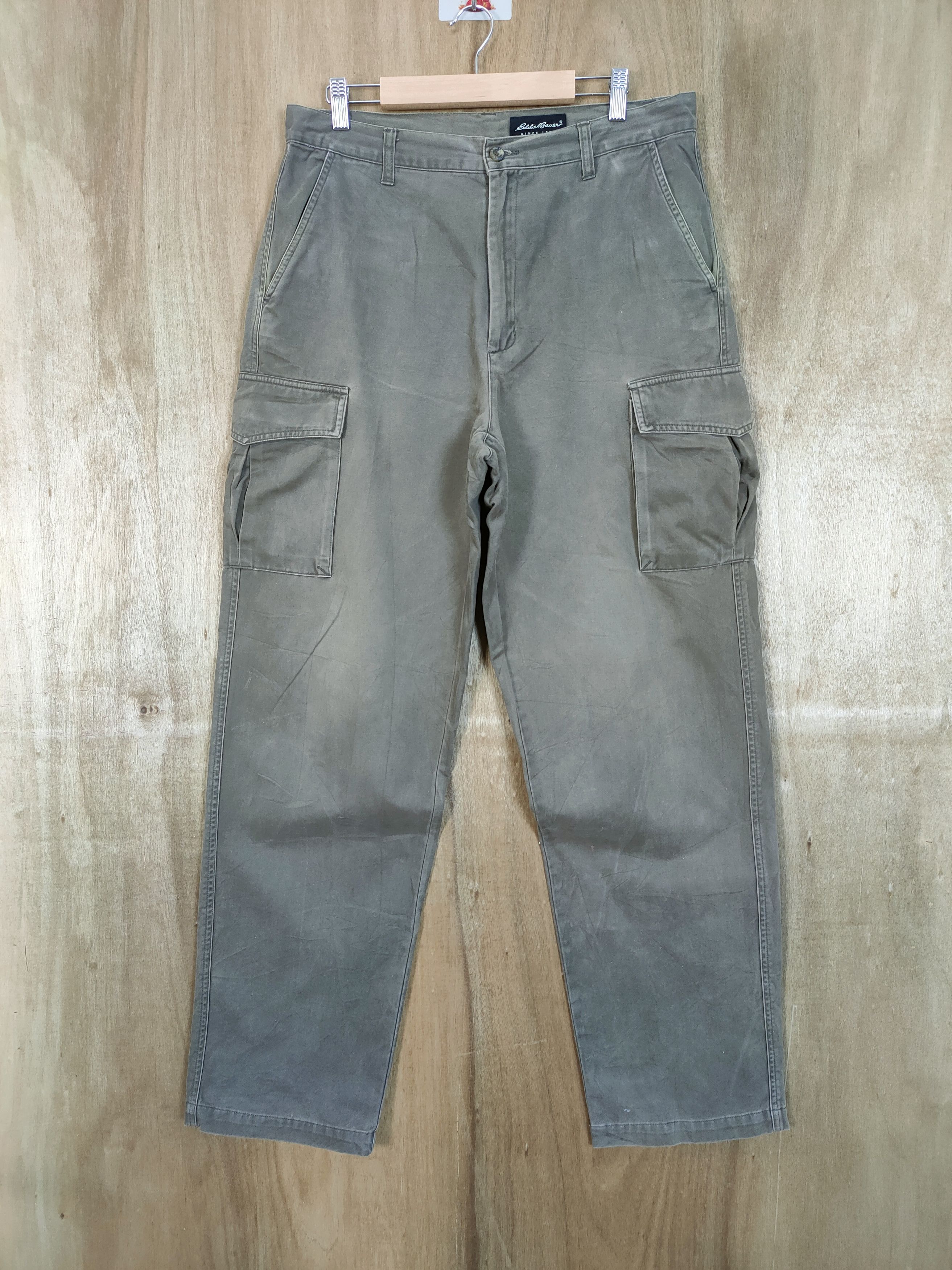 Eddie Bauer VINTAGE EDDIE BAUER FADED BROWN CARGO PANTS Size US 34 / EU 50 - 1 Thumbnail