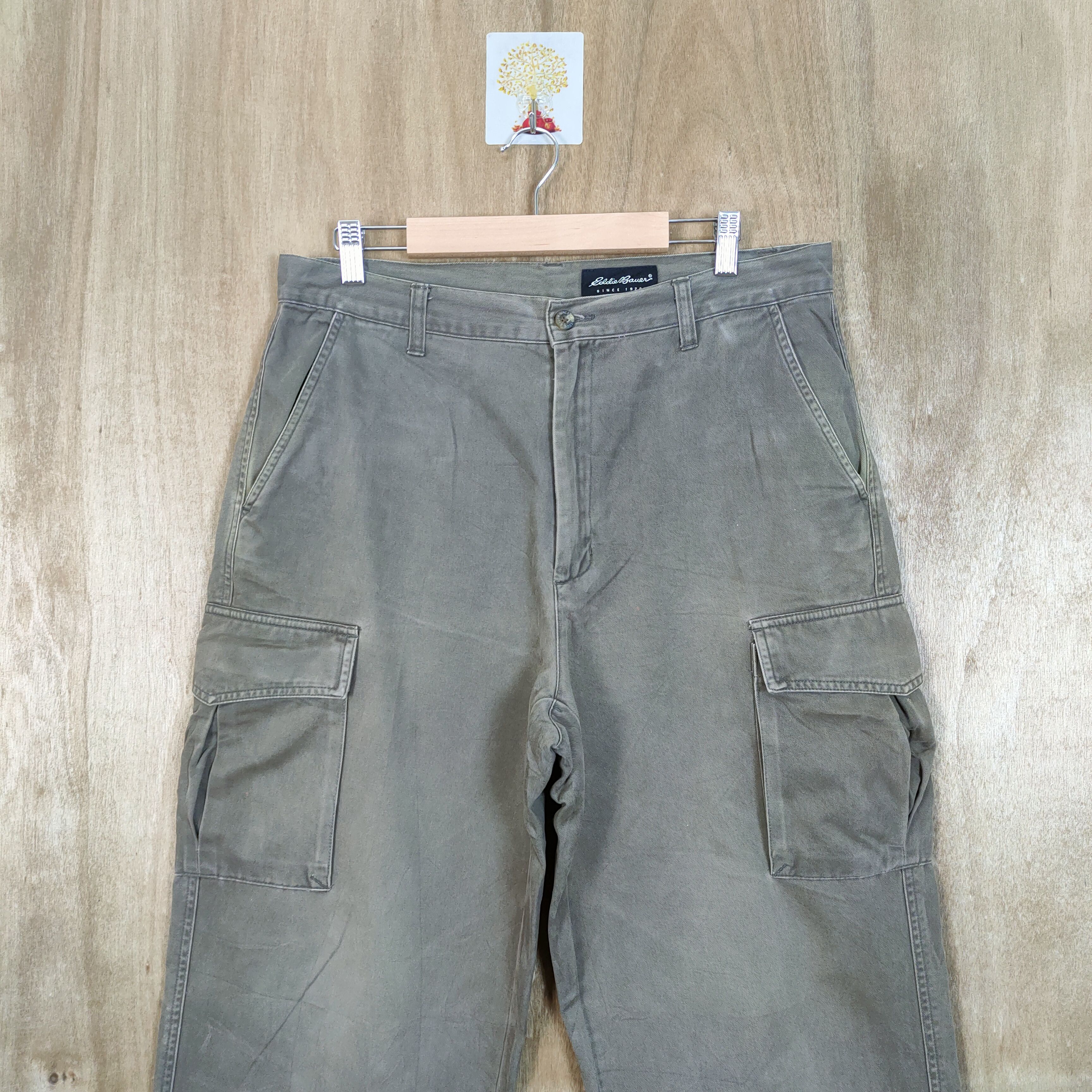 Eddie Bauer VINTAGE EDDIE BAUER FADED BROWN CARGO PANTS Size US 34 / EU 50 - 2 Thumbnail