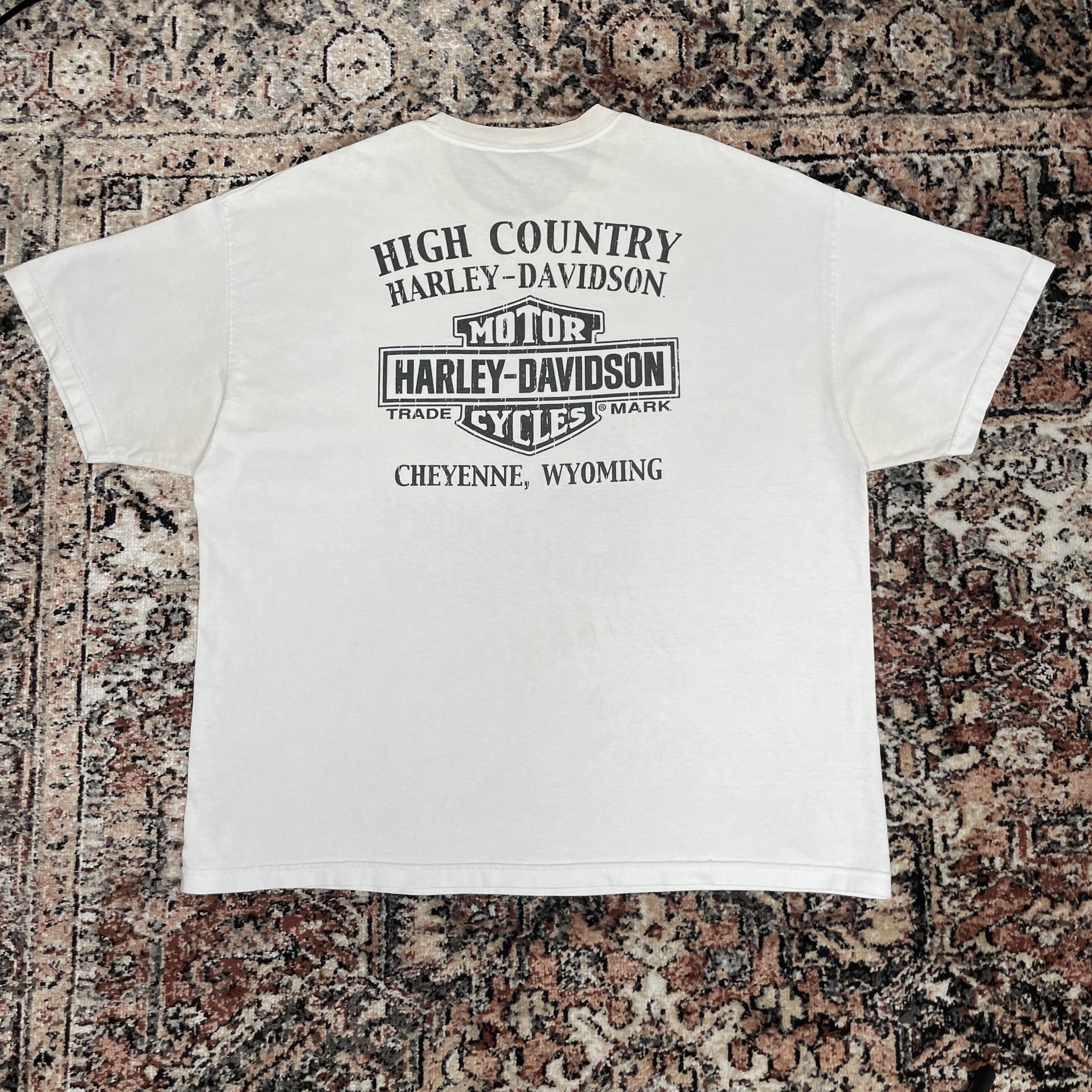 Harley Davidson Harley Davidson Vintage White Tshirt Size US XL / EU 56 / 4 - 5 Thumbnail