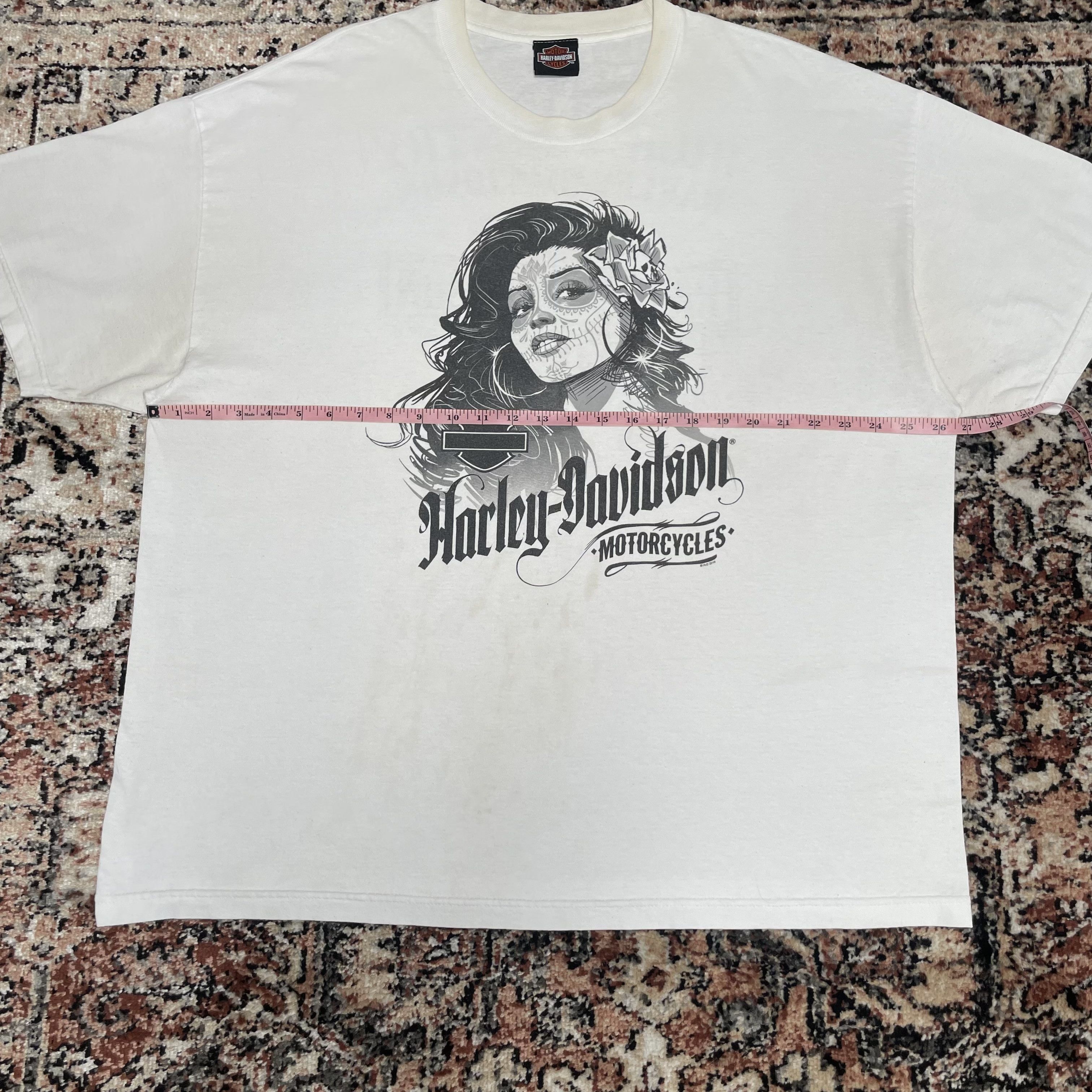 Harley Davidson Harley Davidson Vintage White Tshirt Size US XL / EU 56 / 4 - 11 Thumbnail