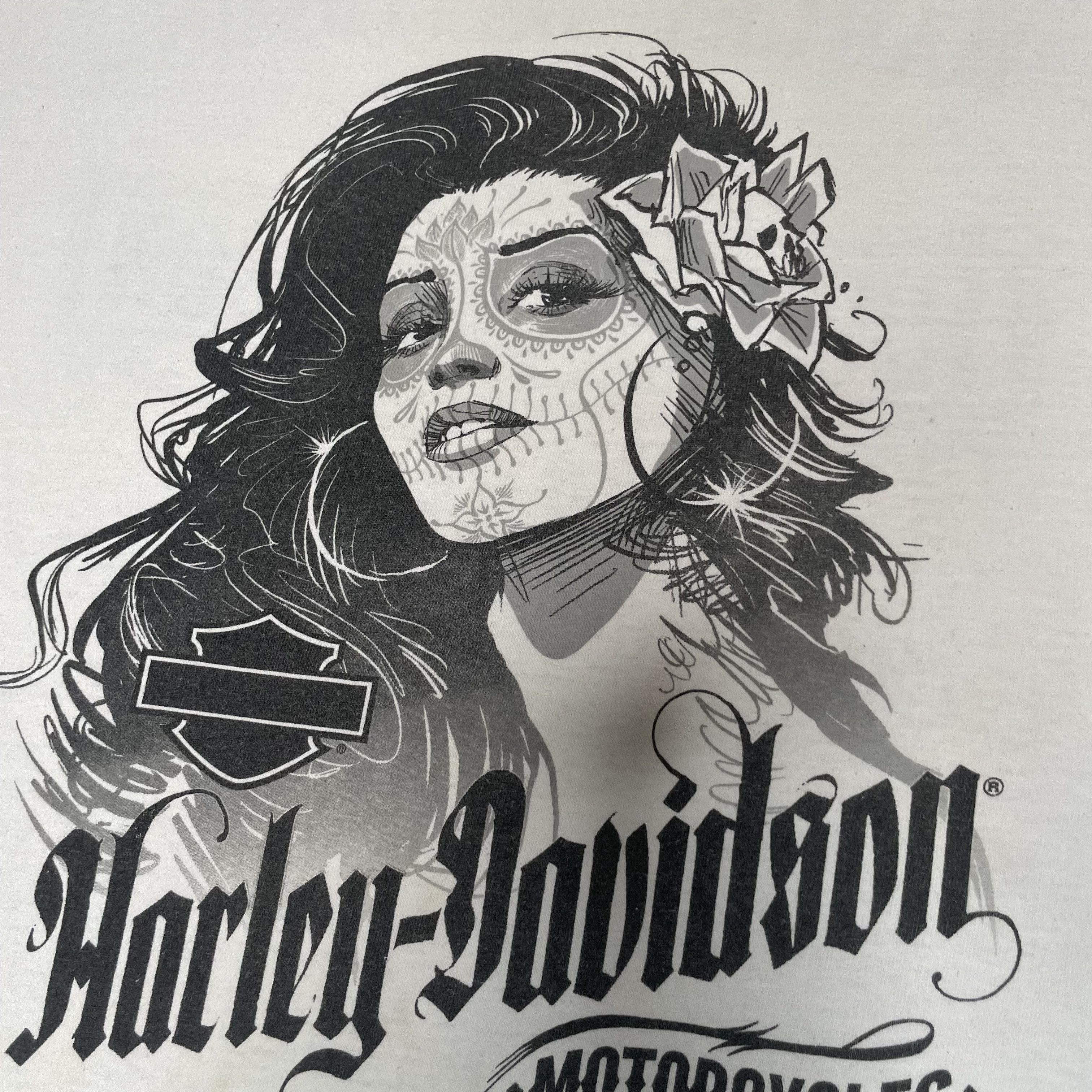 Harley Davidson Harley Davidson Vintage White Tshirt Size US XL / EU 56 / 4 - 2 Thumbnail