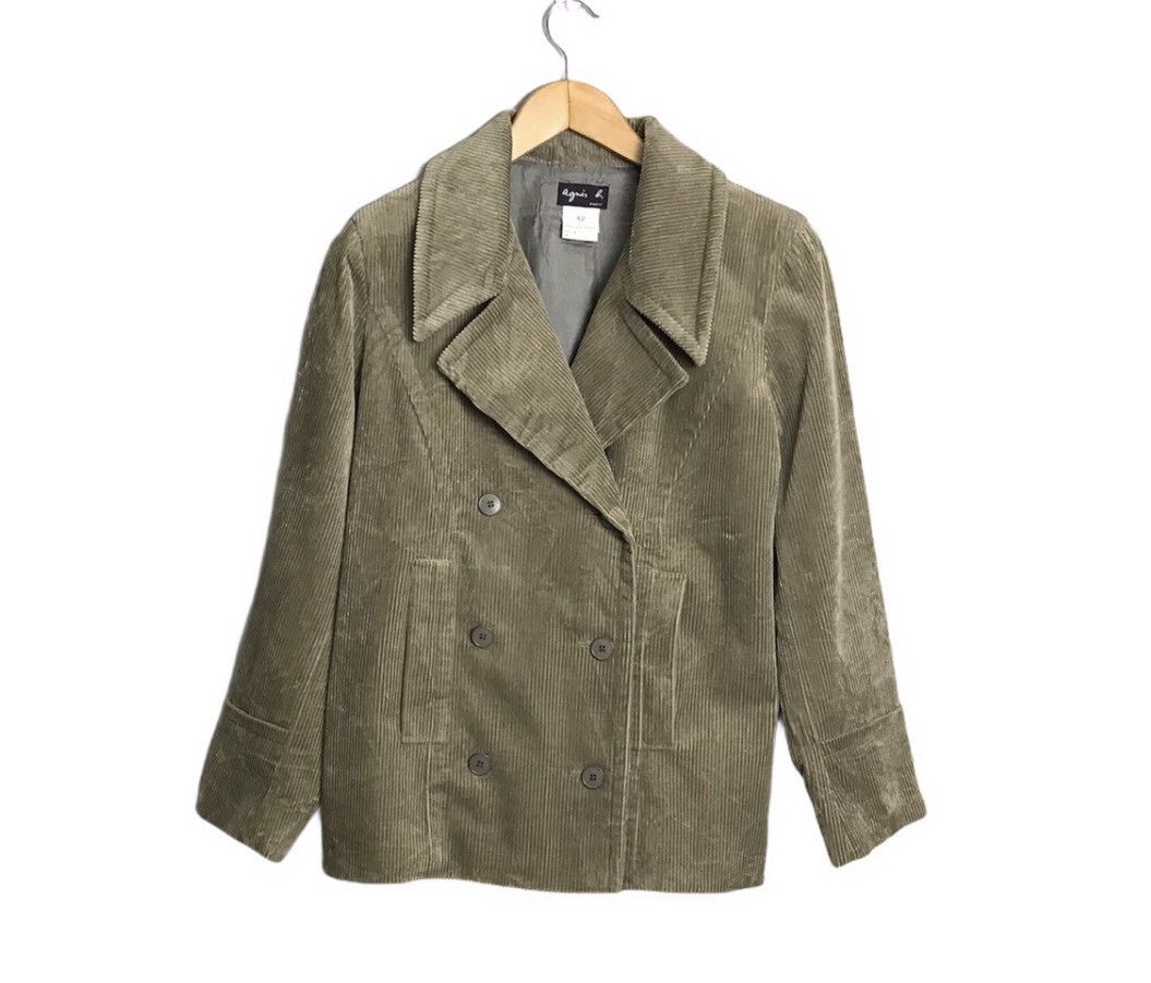 Vintage × agnes b. Agnes B. Double breasteddouble corduroy jacket Size M / US 6-8 / IT 42-44 - 1 Thumbnail