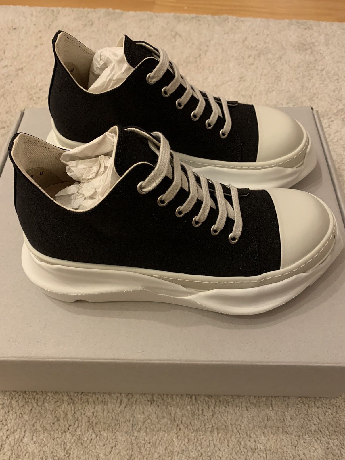 Rick Owens Abstract low sneakers Size US 6 / EU 39 - 3 Thumbnail