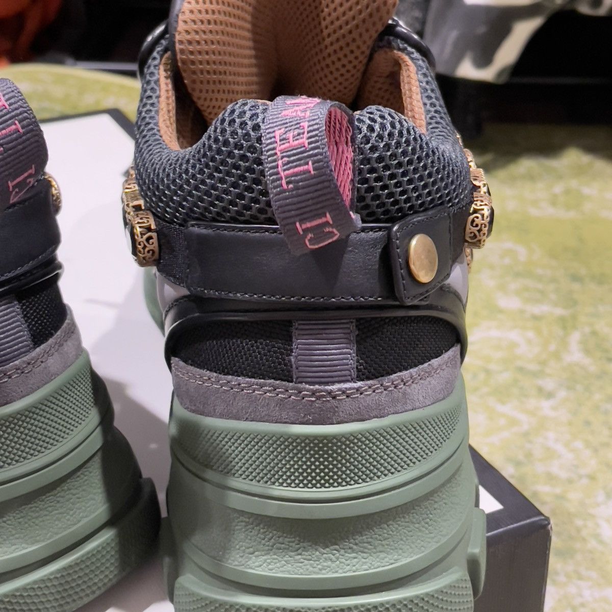 Gucci gucci chunky sega with crystal Size US 10.5 / EU 43-44 - 17 Thumbnail