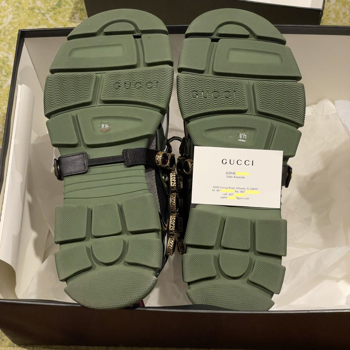 Gucci gucci chunky sega with crystal Size US 10.5 / EU 43-44 - 20 Thumbnail