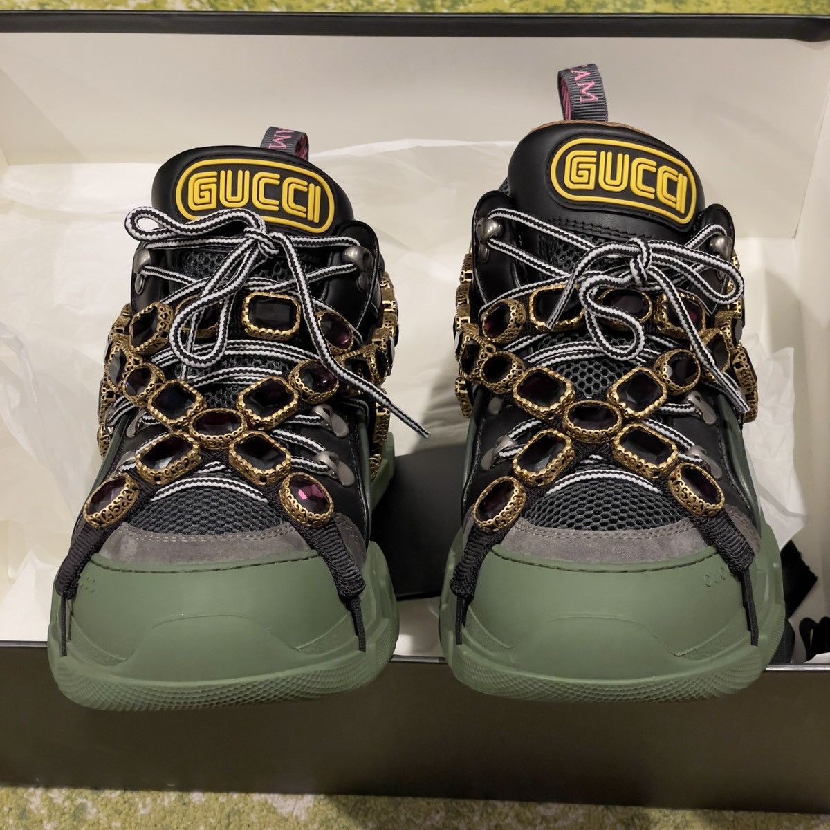 Gucci gucci chunky sega with crystal Size US 10.5 / EU 43-44 - 10 Thumbnail