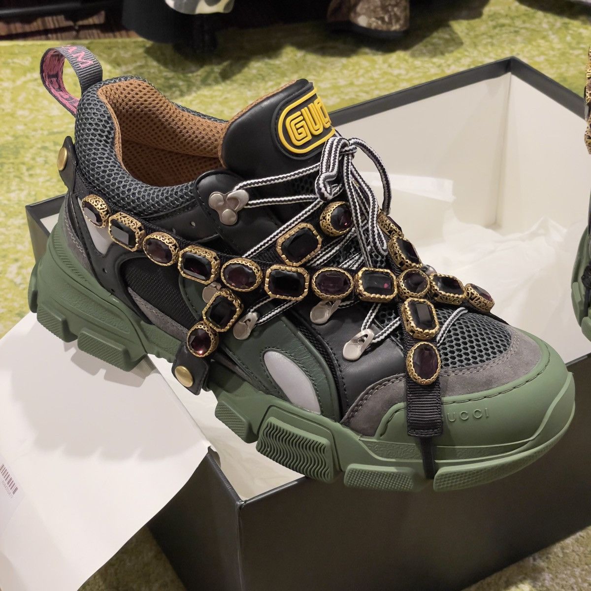 Gucci gucci chunky sega with crystal Size US 10.5 / EU 43-44 - 6 Thumbnail