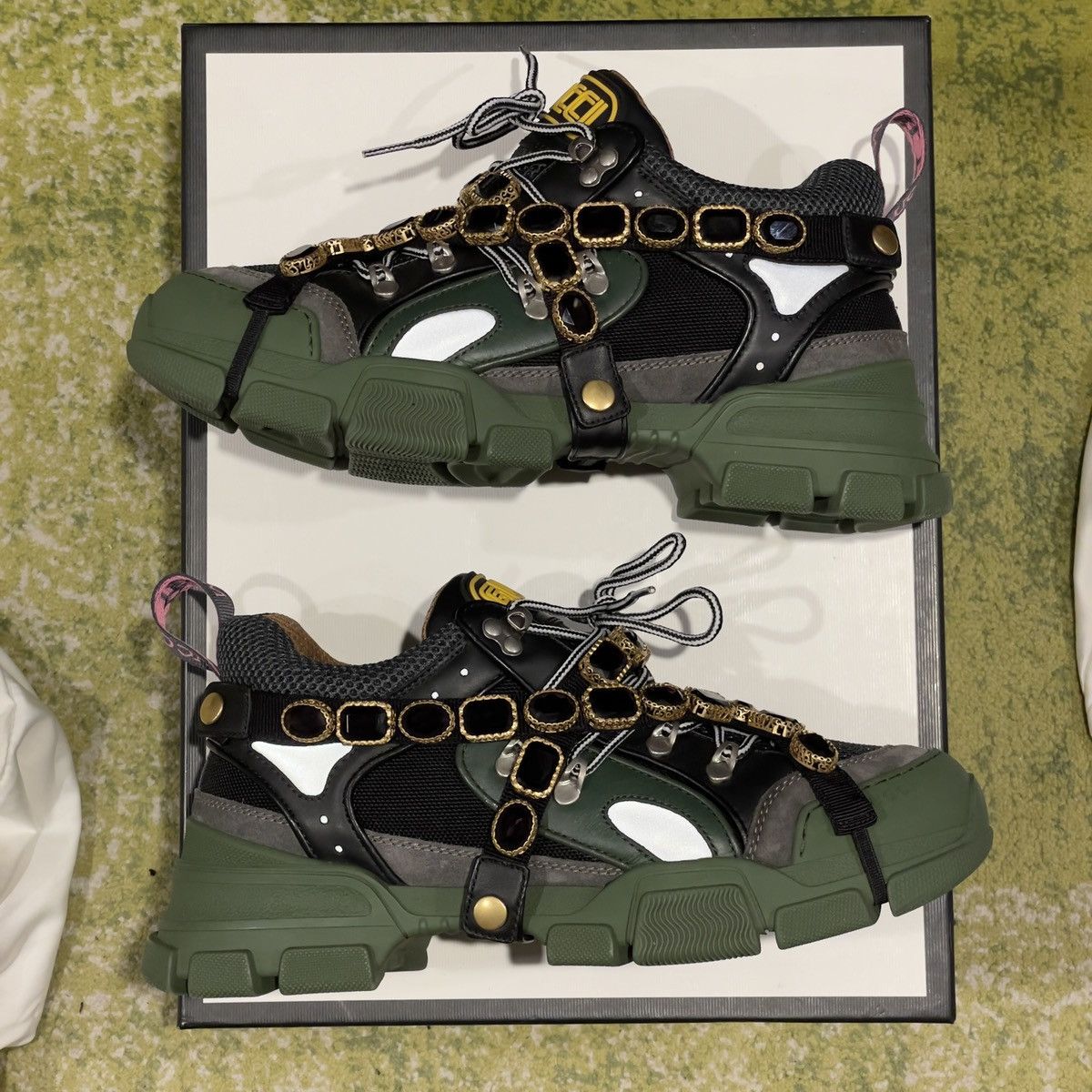Gucci gucci chunky sega with crystal Size US 10.5 / EU 43-44 - 4 Thumbnail