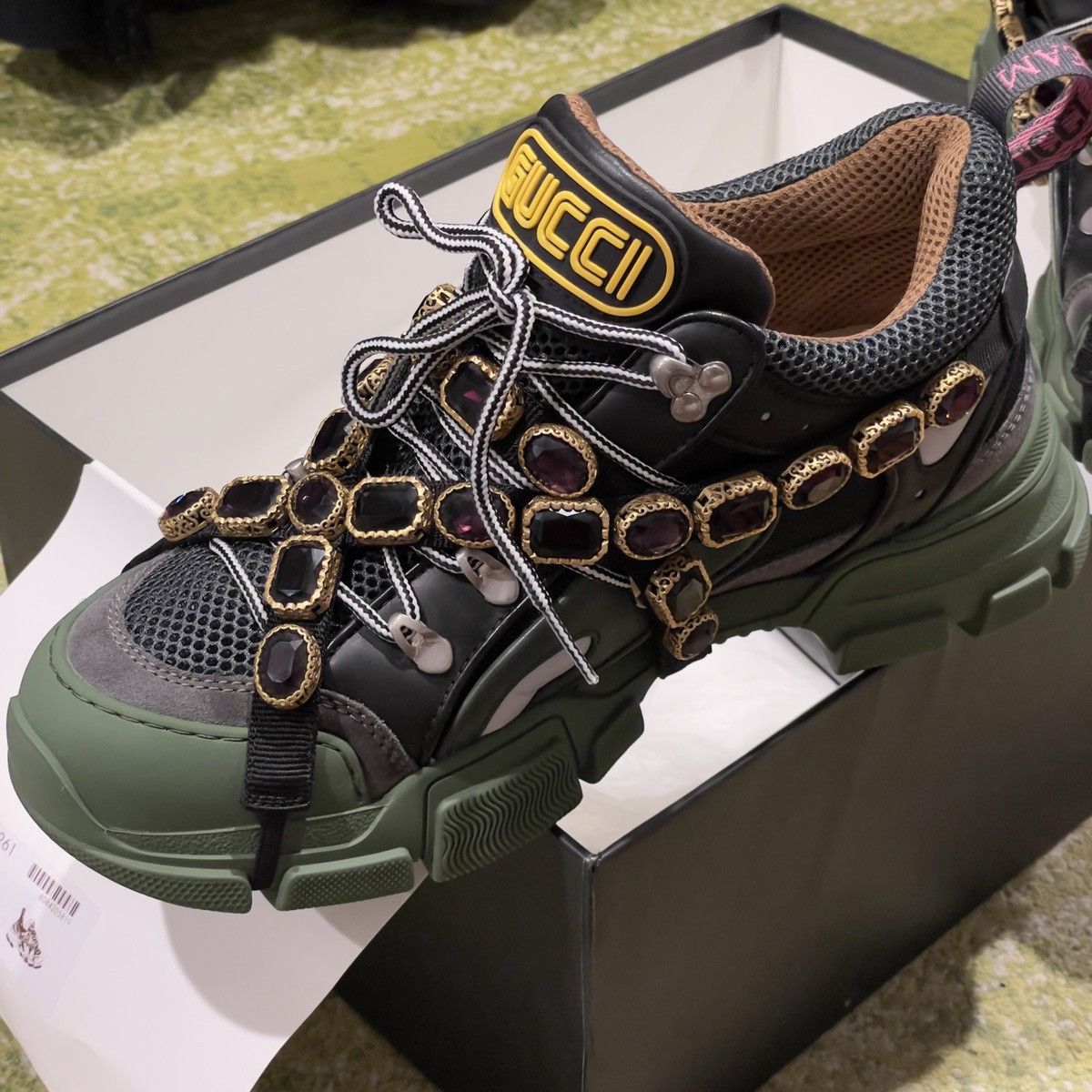 Gucci gucci chunky sega with crystal Size US 10.5 / EU 43-44 - 7 Thumbnail