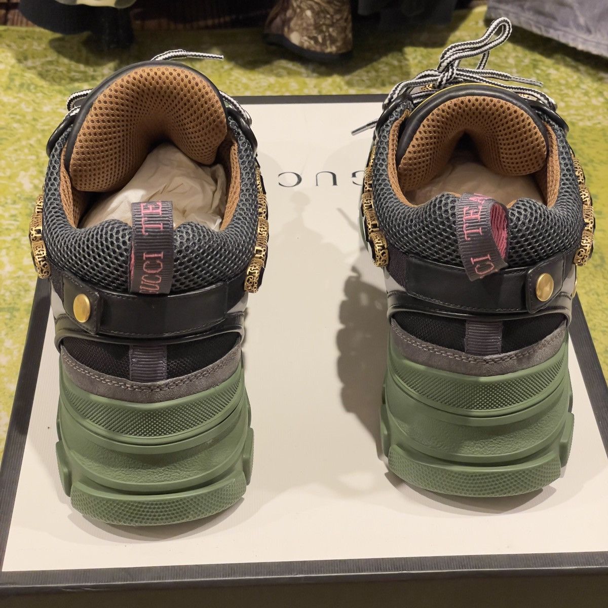 Gucci gucci chunky sega with crystal Size US 10.5 / EU 43-44 - 5 Thumbnail