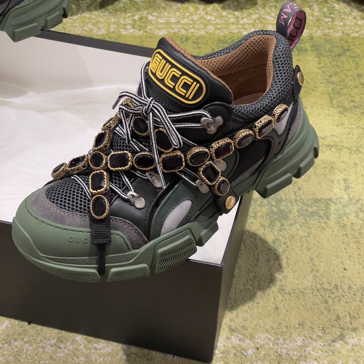 Gucci gucci chunky sega with crystal Size US 10.5 / EU 43-44 - 8 Thumbnail