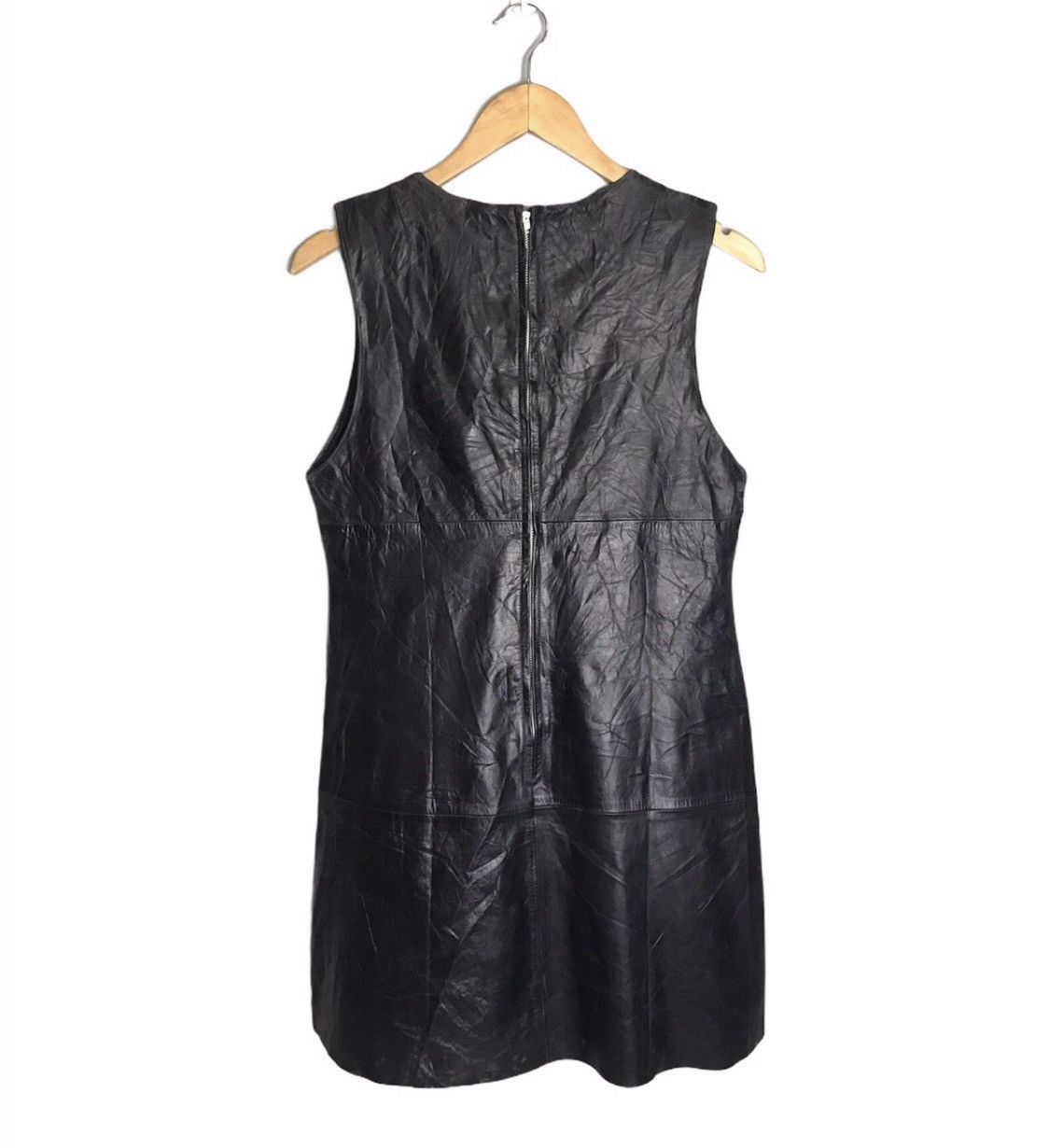 45rpm × Genuine Leather × Japanese Brand vintage 45RPM leather sleeveless zipper back up Size S / US 4 / IT 40 - 2 Thumbnail