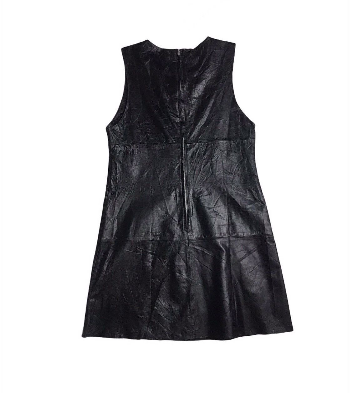 45rpm × Genuine Leather × Japanese Brand vintage 45RPM leather sleeveless zipper back up Size S / US 4 / IT 40 - 3 Thumbnail