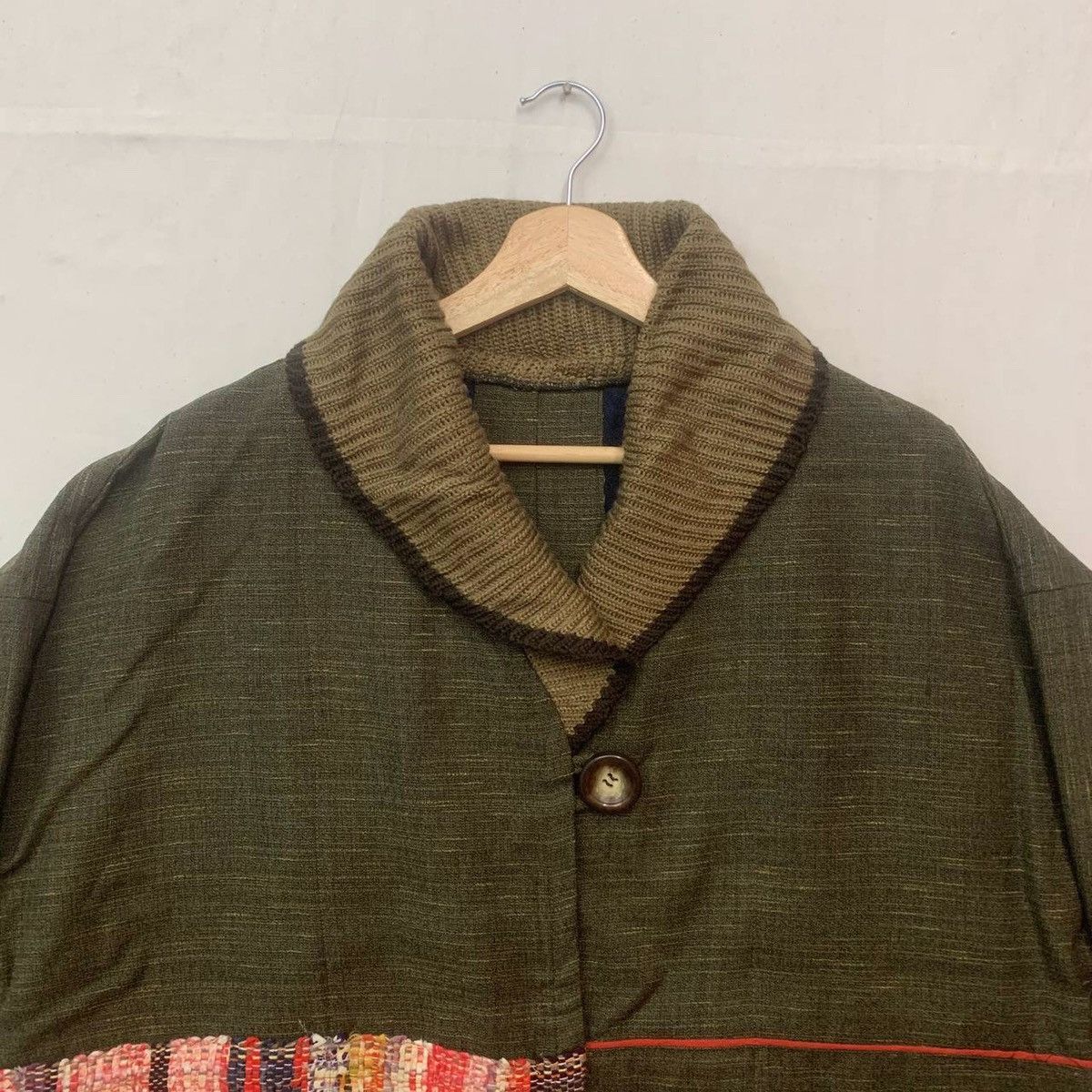 Japanese Brand × Vintage Japanese Vintage Shawl Collar Baggy Jacket Nice Design Size US XL / EU 56 / 4 - 3 Thumbnail
