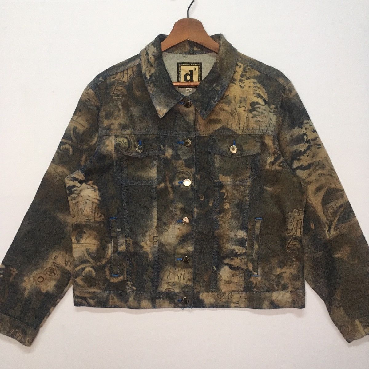 Japanese Brand 💥💥 RARE!! Vintage De Amechi Denim Jacket Like Acid Wash Size US M / EU 48-50 / 2 - 1 Thumbnail