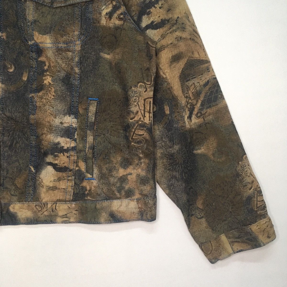 Japanese Brand 💥💥 RARE!! Vintage De Amechi Denim Jacket Like Acid Wash Size US M / EU 48-50 / 2 - 4 Thumbnail