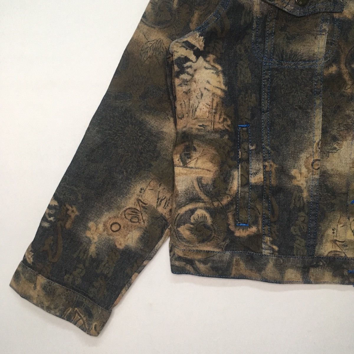 Japanese Brand 💥💥 RARE!! Vintage De Amechi Denim Jacket Like Acid Wash Size US M / EU 48-50 / 2 - 3 Thumbnail