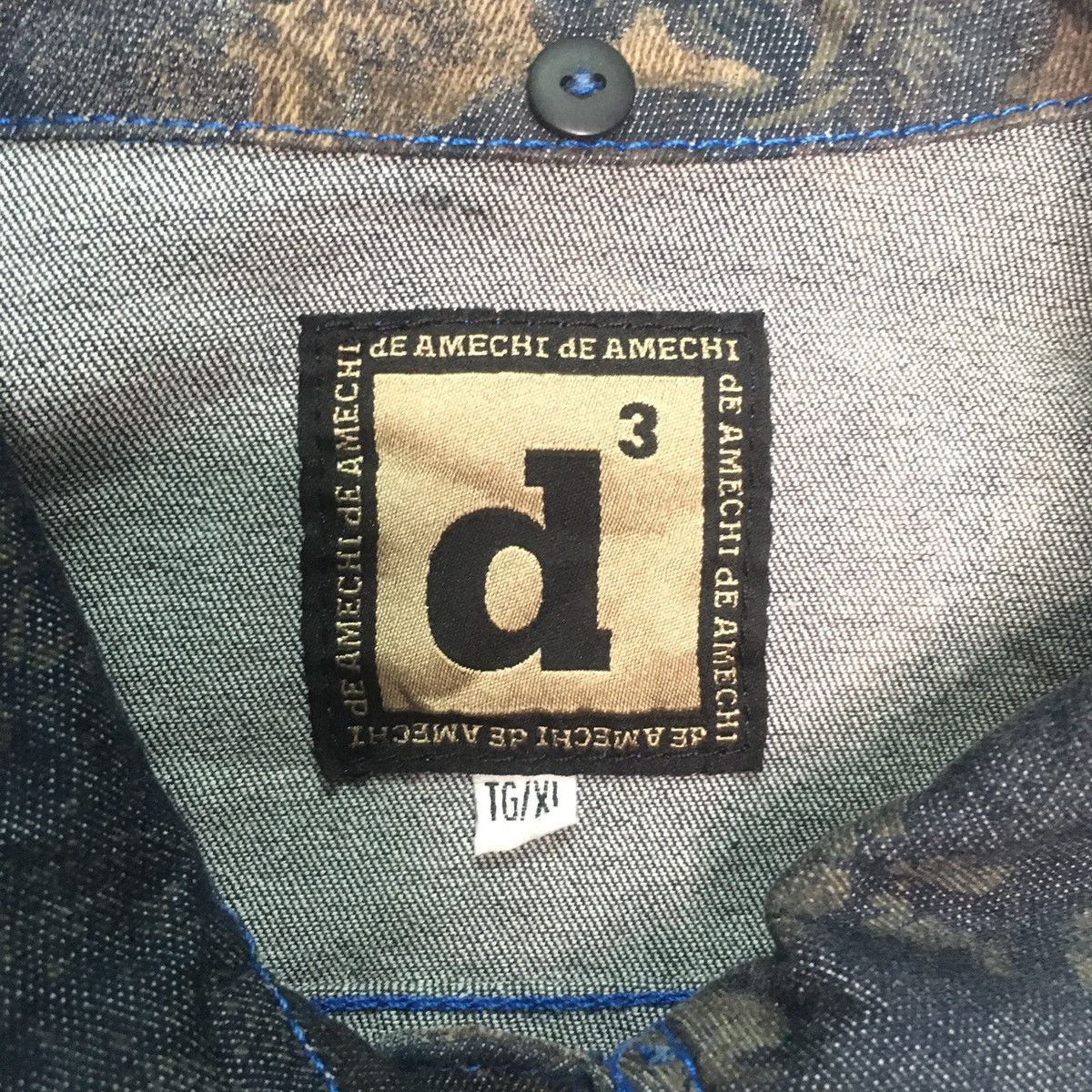 Japanese Brand 💥💥 RARE!! Vintage De Amechi Denim Jacket Like Acid Wash Size US M / EU 48-50 / 2 - 8 Thumbnail