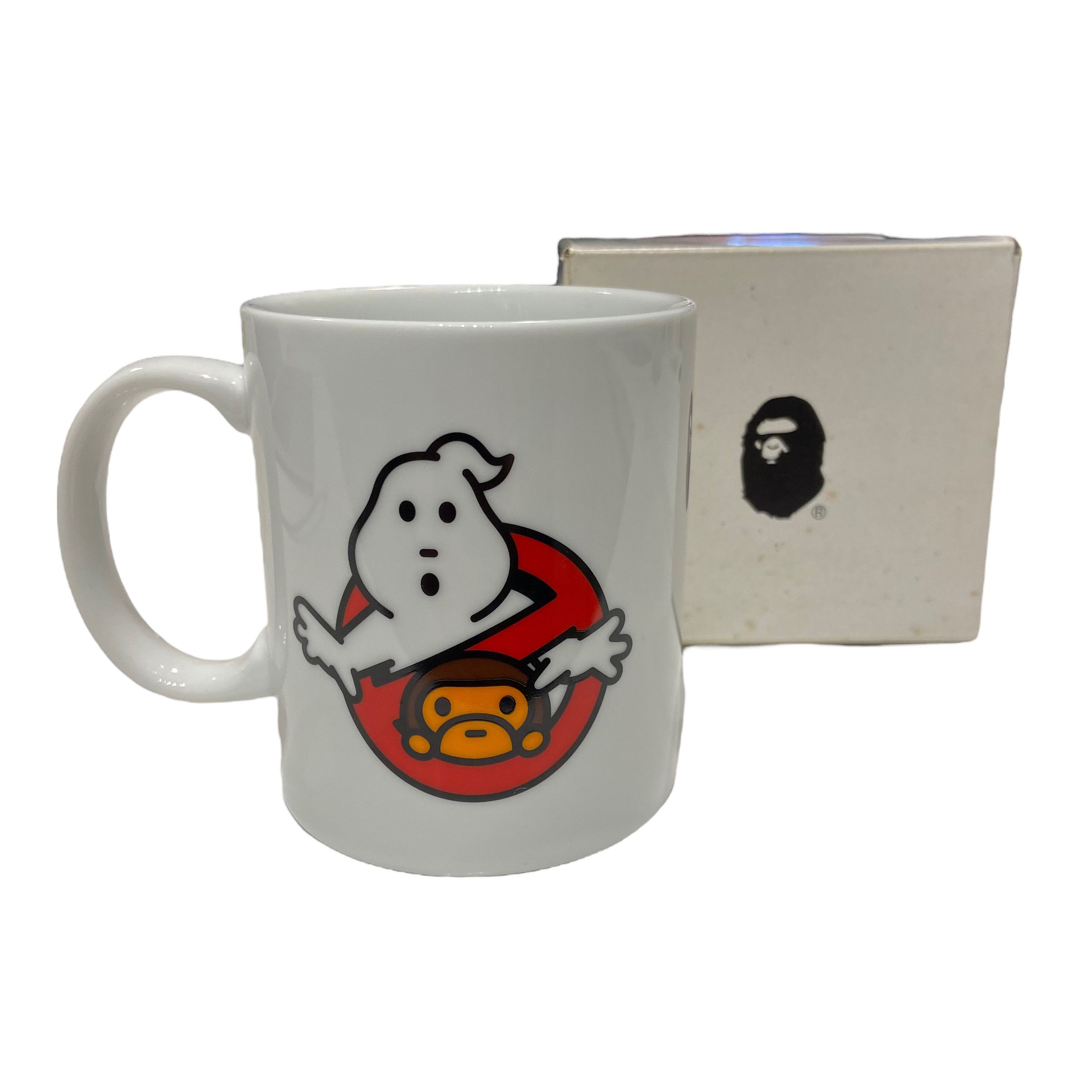 image of New 2009 Bape X Ghostbusters Coffee Mug in White, Men's