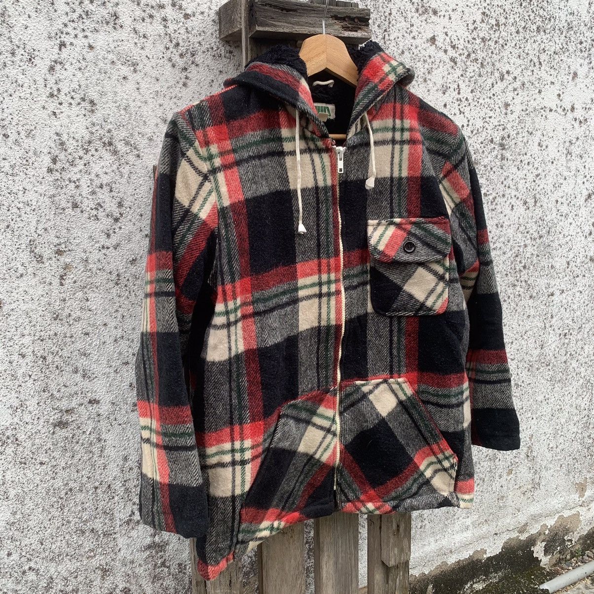 Japanese Brand × Seditionaries × Vintage Japanese Vintage Sherpa Fleece Hoodie Wool Zip Ups Jacket Size US S / EU 44-46 / 1 - 2 Thumbnail