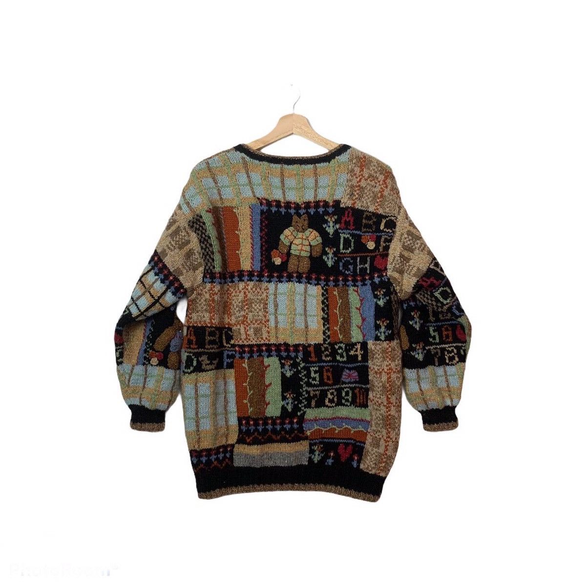 Aran Isles Knitwear × Japanese Brand × Vintage 🔥BEST OFFER🔥Vintage Knit Wear Button Ups Cardigan Jacket Size US M / EU 48-50 / 2 - 2 Thumbnail