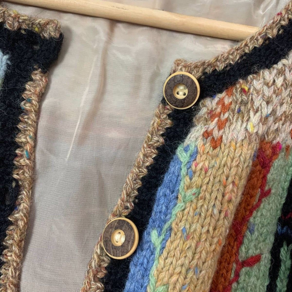 Aran Isles Knitwear × Japanese Brand × Vintage 🔥BEST OFFER🔥Vintage Knit Wear Button Ups Cardigan Jacket Size US M / EU 48-50 / 2 - 8 Thumbnail