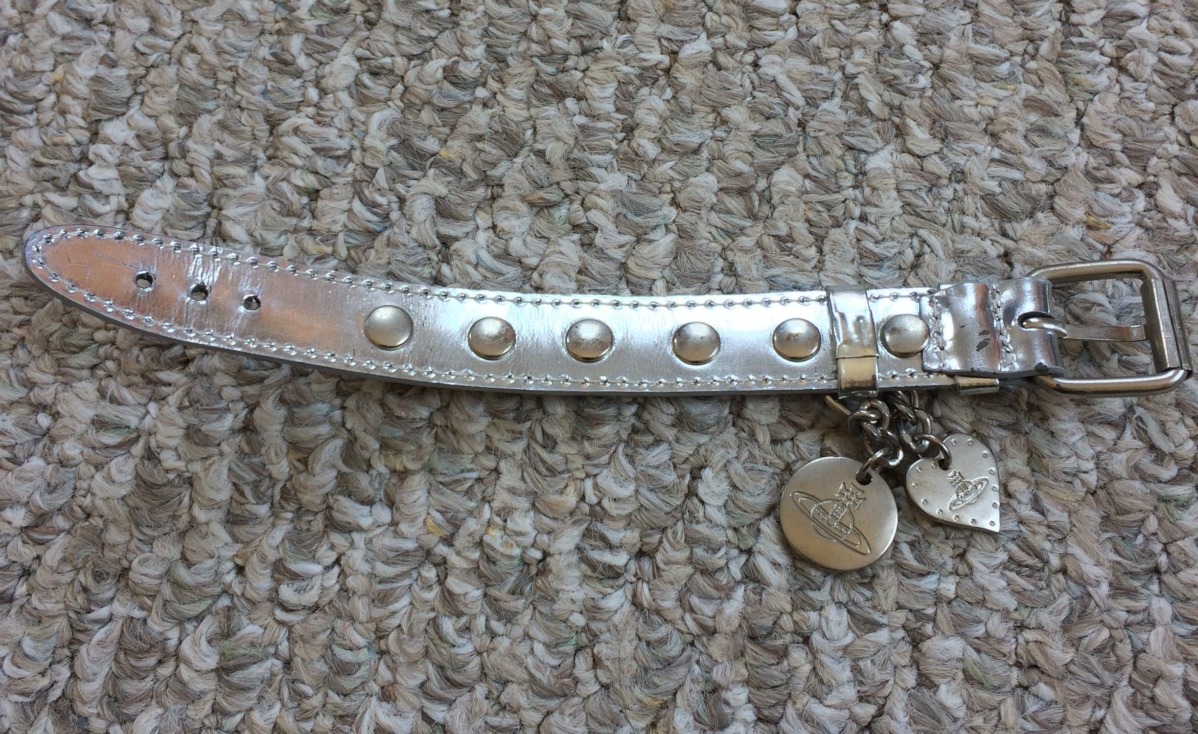 Vivienne Westwood Vivenne Westwood Studded Metallic Leather Orb Bracelet Size ONE SIZE - 4 Thumbnail