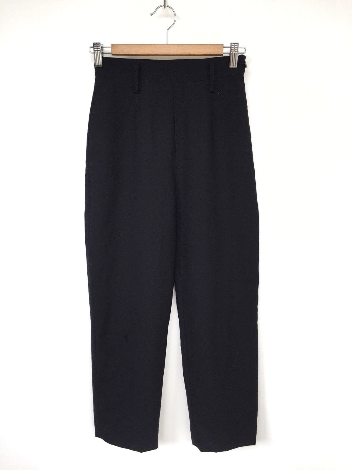 image of Og Jean Paul Gaultier High Waist Gabardine Pants in Black Stripe, Men's (Size 26)