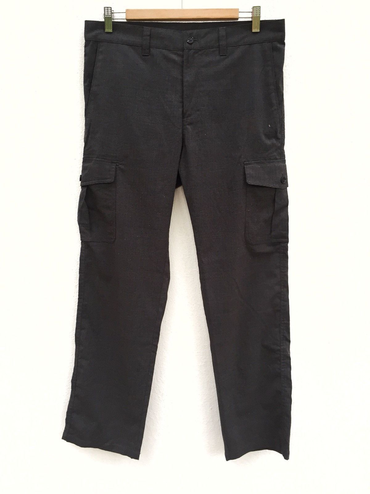 Tornado Mart Japan Made Bahut Check Rayon Blend Cargo Pants Size US 34 / EU 50 - 1 Thumbnail