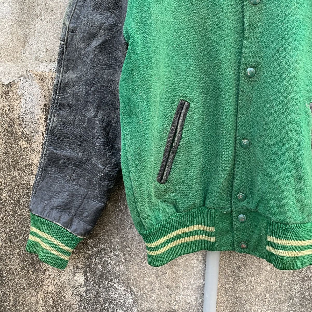Vintage ACCEPT OFFERS 🛒 Vintage Varsity Leather Sleeve Faded Jacket Size US M / EU 48-50 / 2 - 3 Thumbnail